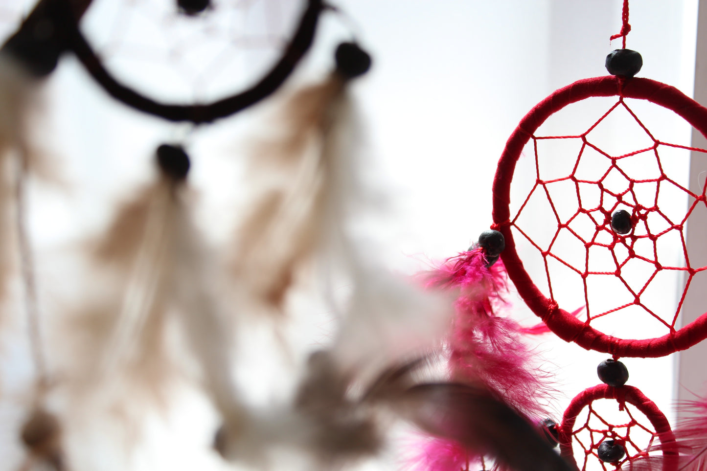 Créoles Bali Dreamcatcher XL - Crème/Marron/Chocolat (couleurs assorties)