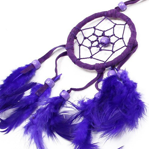 Créoles Bali Dreamcatcher Small - Turquoise/Rose/Violet (Couleurs assorties)