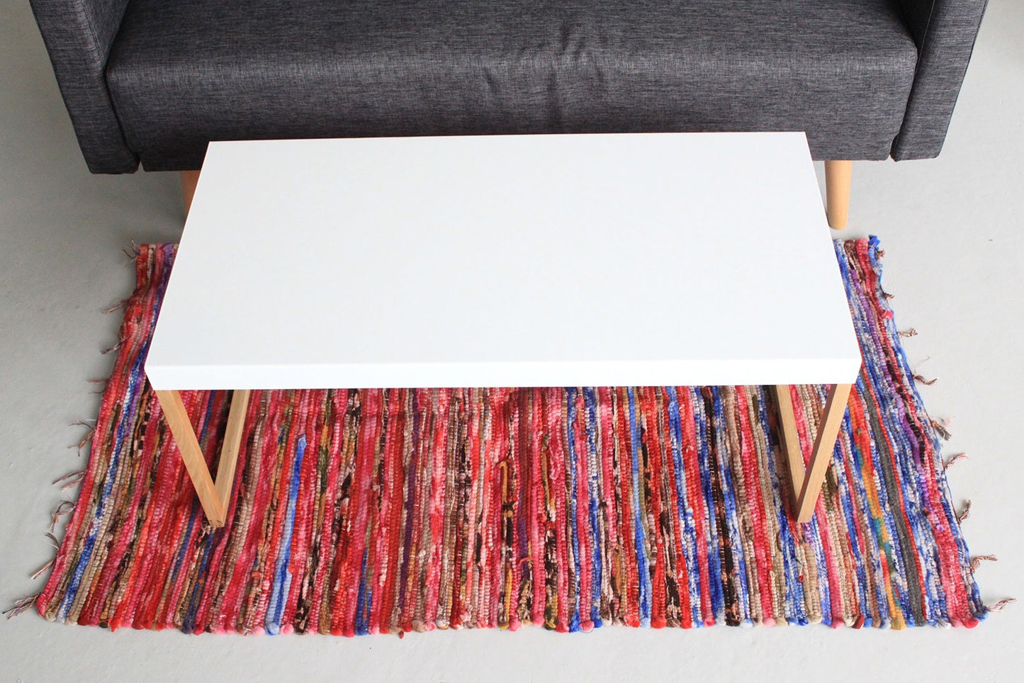 Tapis en chiffon moyen - 128x75cm