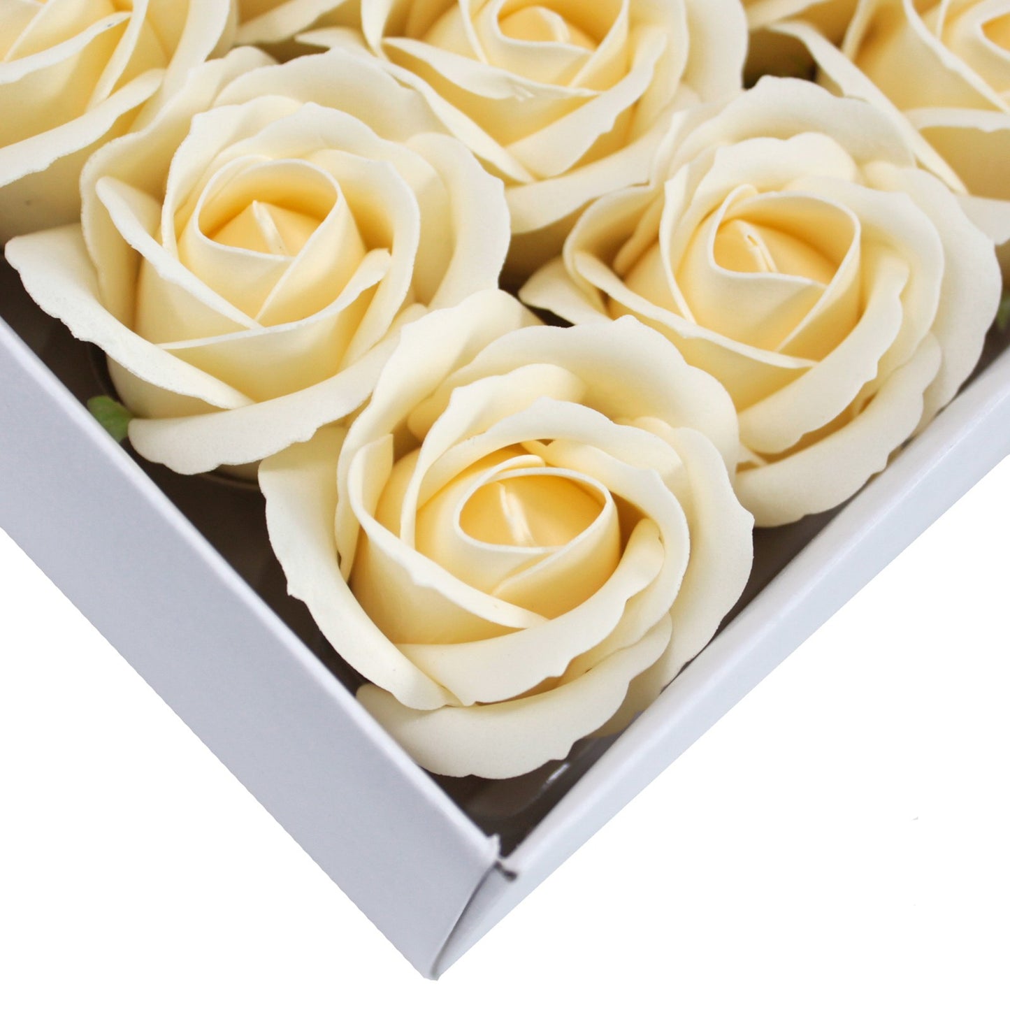 Fleur artisanale déco moyenne - Ivoire