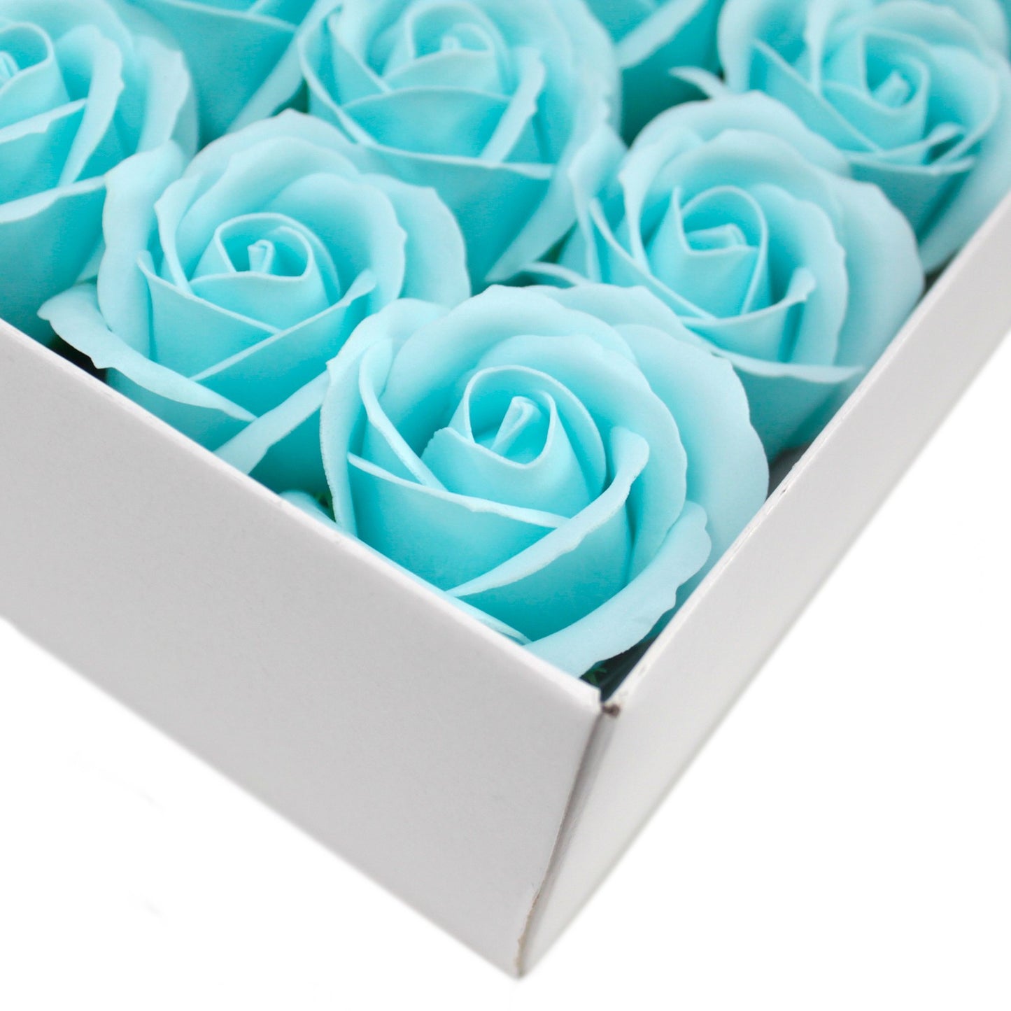 Fleur décorative artisanale moyenne - Bleu bébé