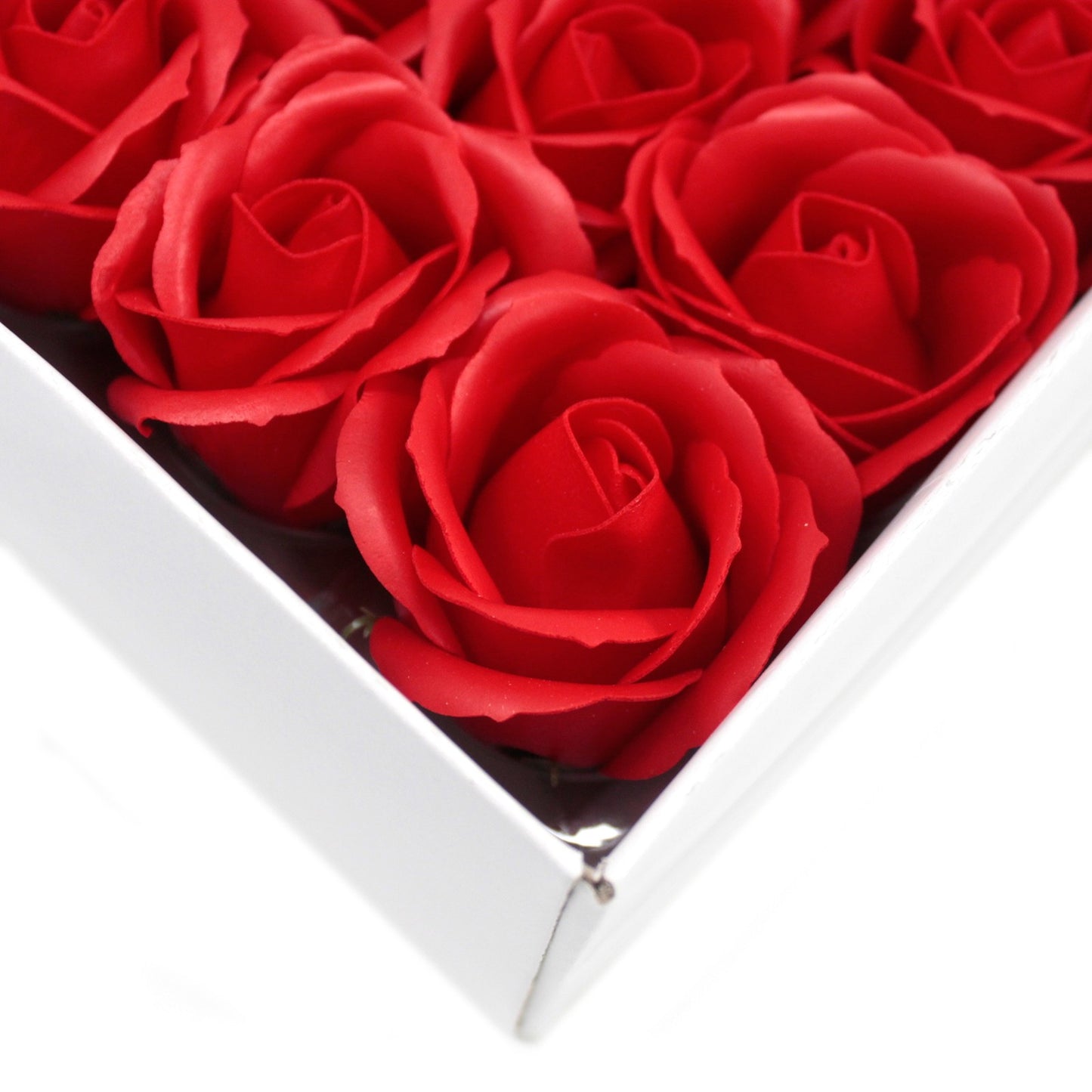 Fleur artisanale déco moyenne - Rouge