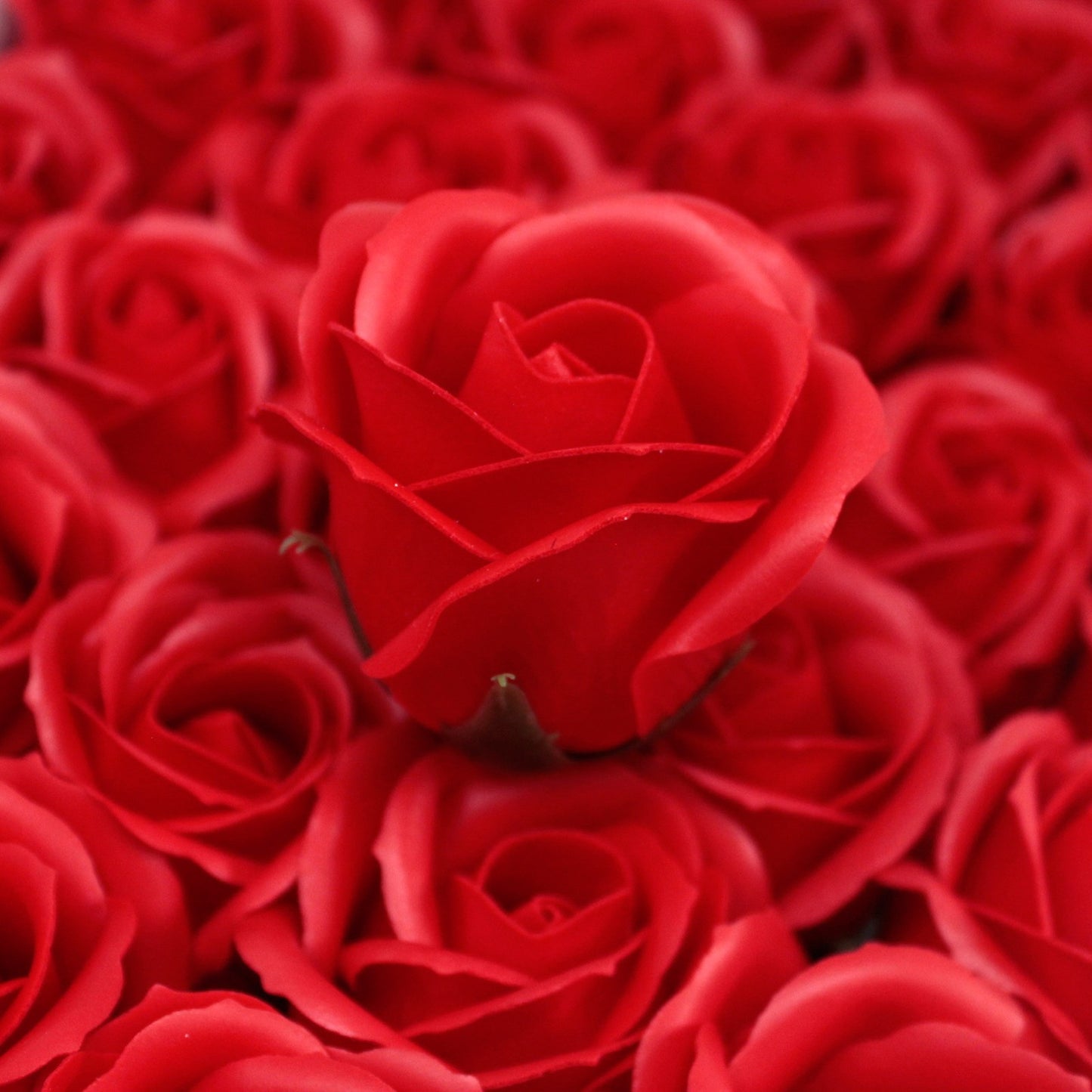 Fleur artisanale déco moyenne - Rouge