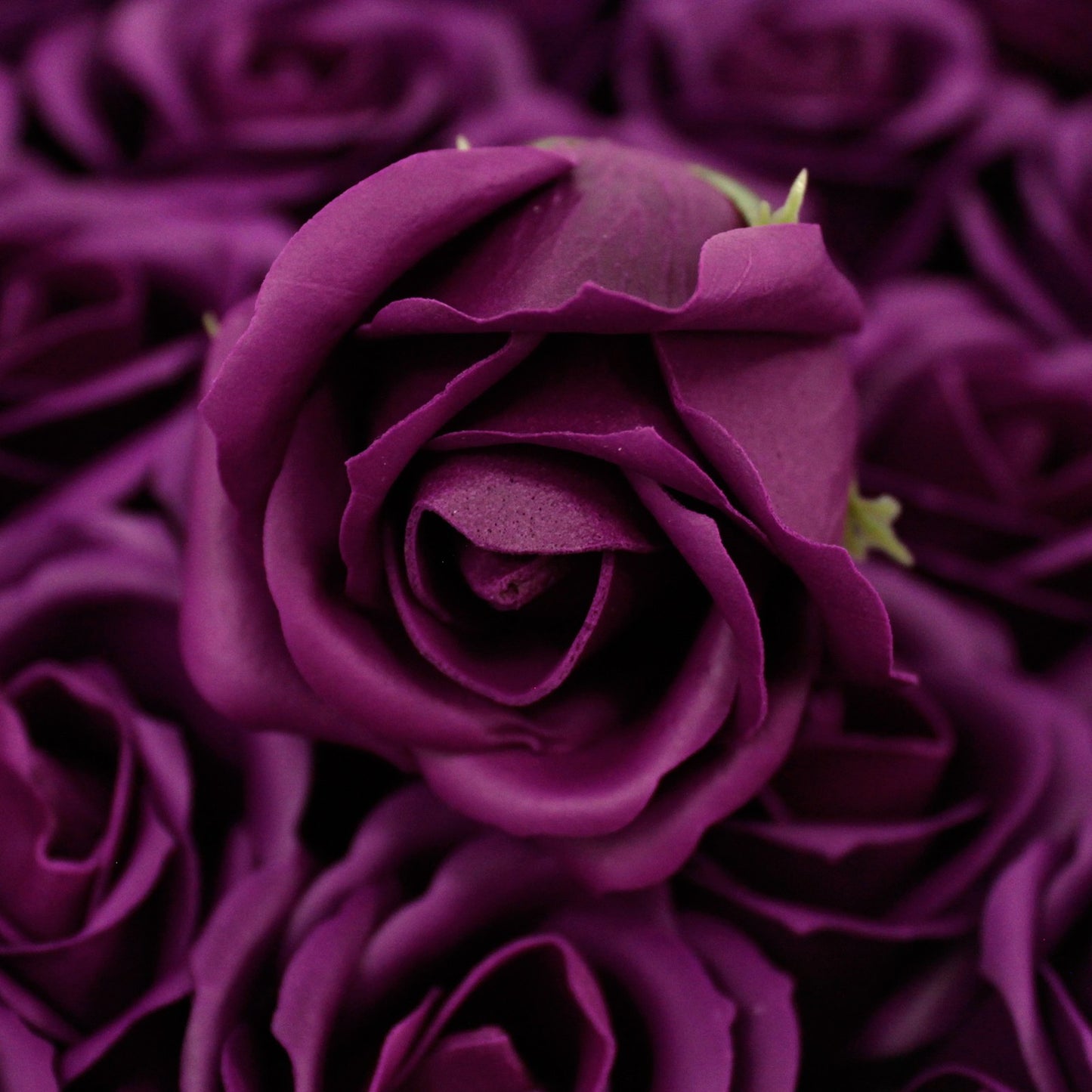 Fleur artisanale déco moyenne - Violet foncé