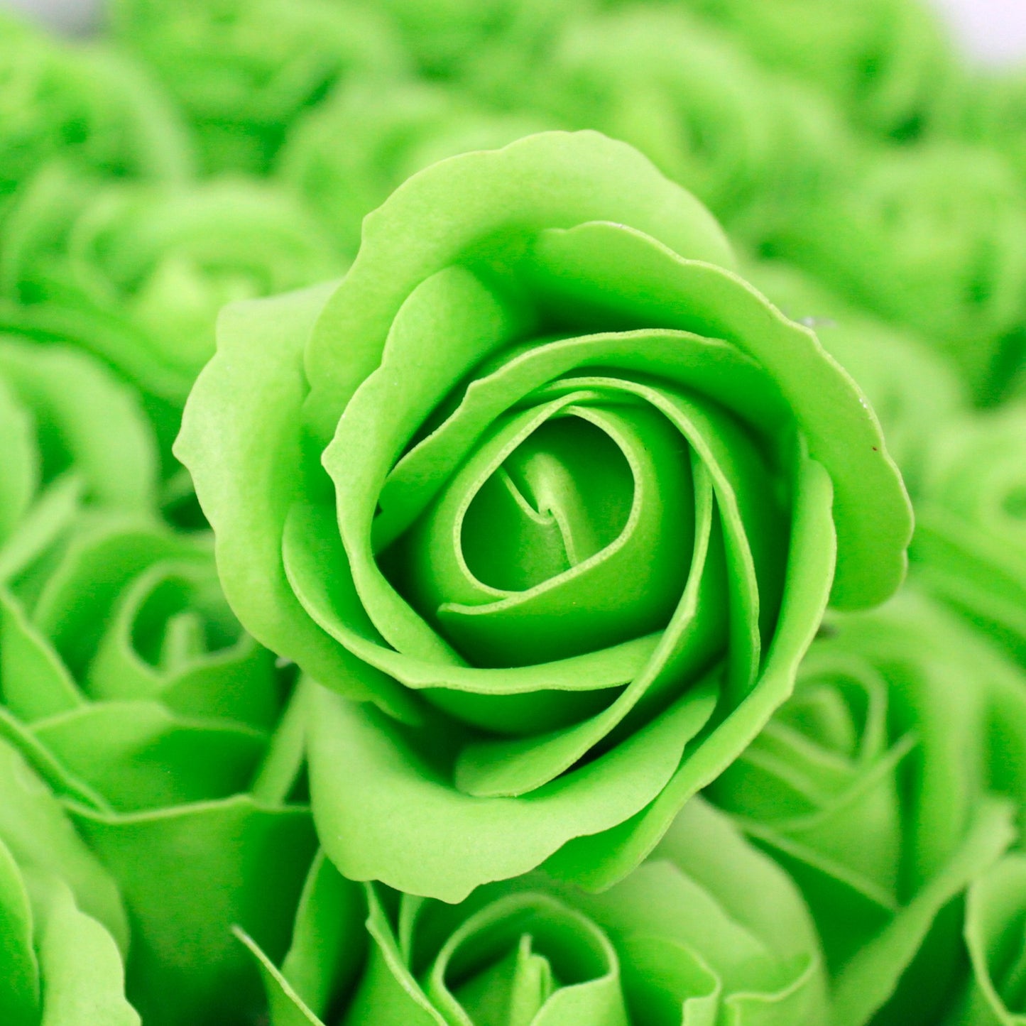 Fleur décorative artisanale moyenne - Vert