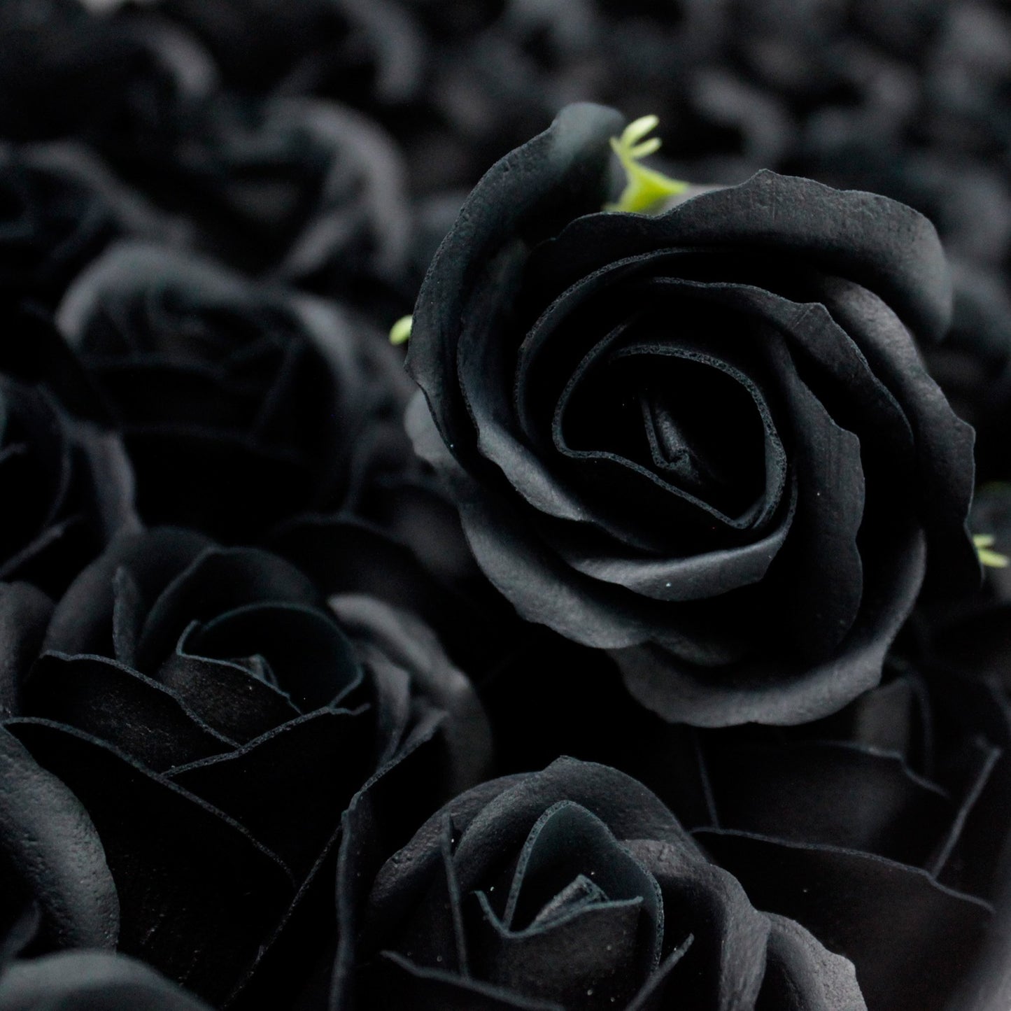 Fleur artisanale déco moyenne - Noir