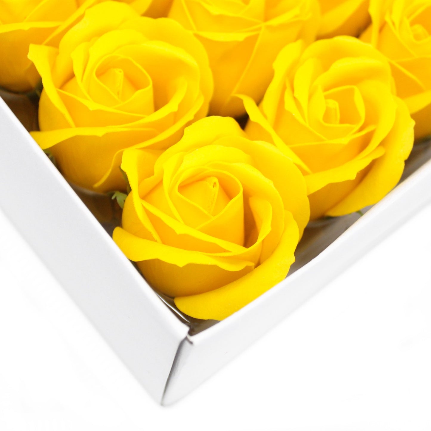 Fleur artisanale déco moyenne - Jaune