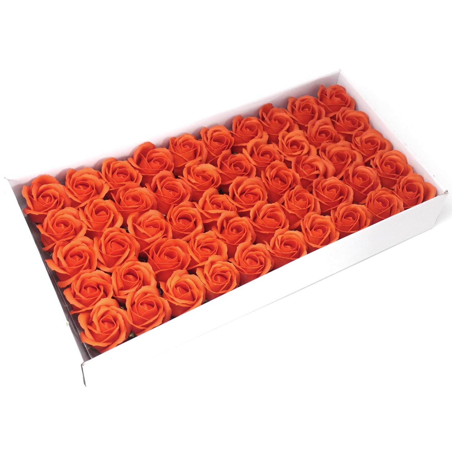 Fleur artisanale déco moyenne - Orange foncé