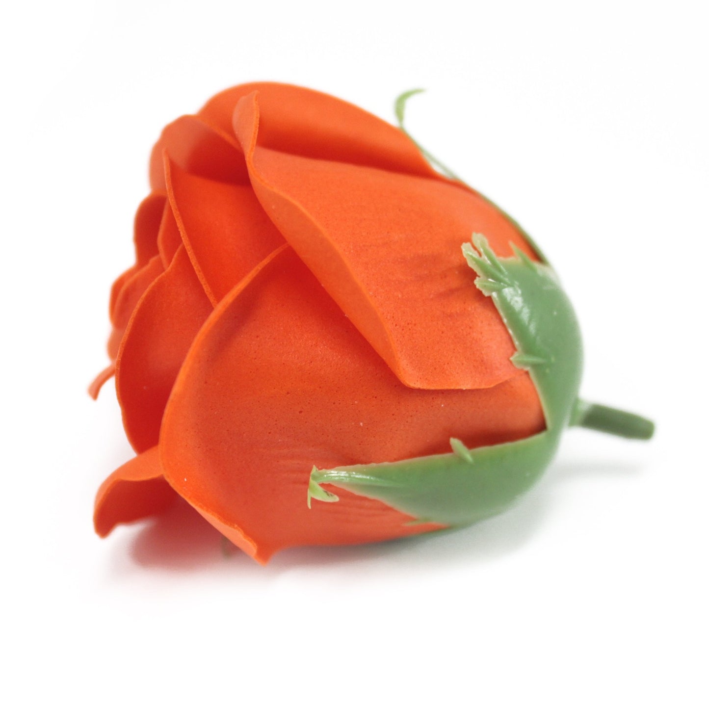 Fleur artisanale déco moyenne - Orange foncé