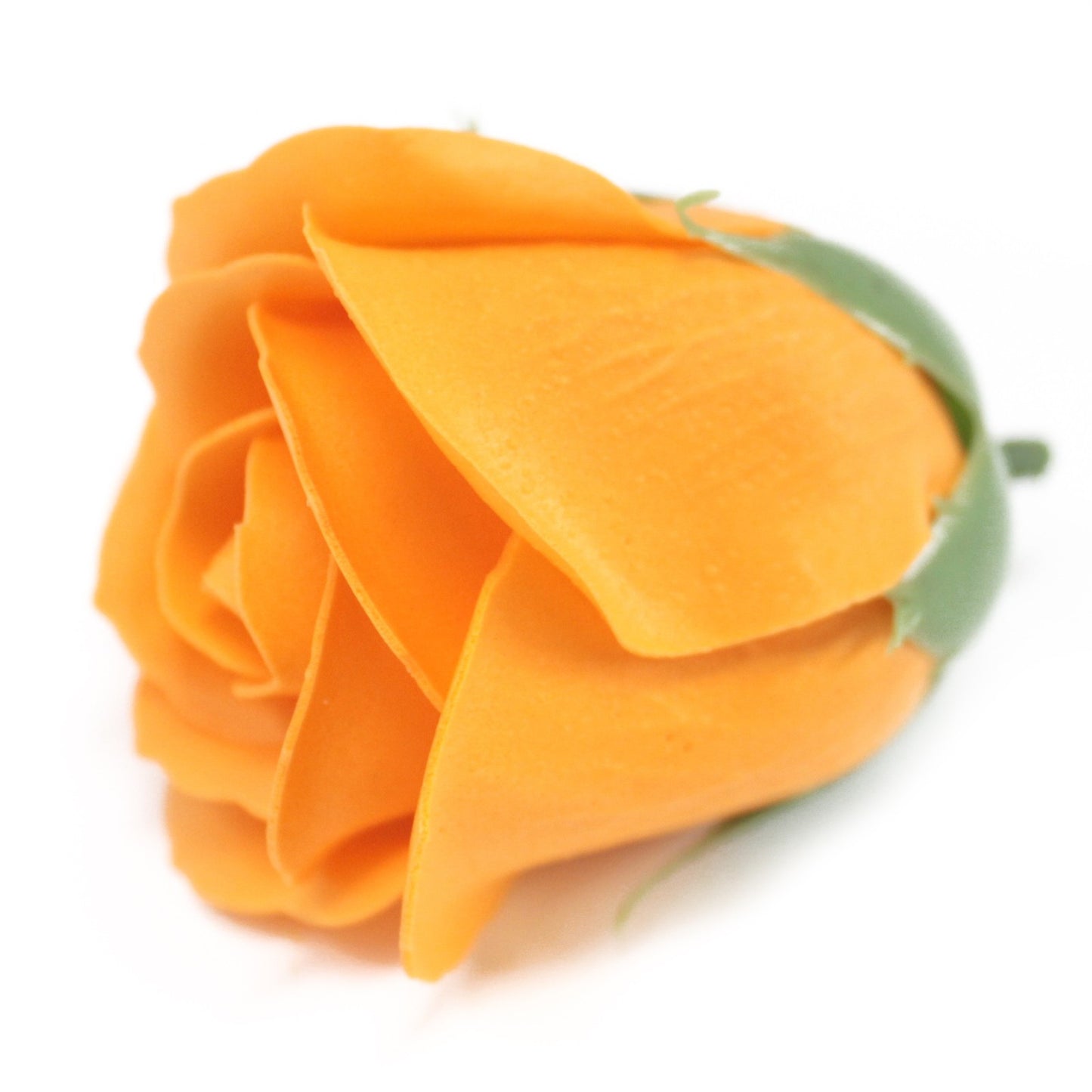 Fleur artisanale déco moyenne - Orange