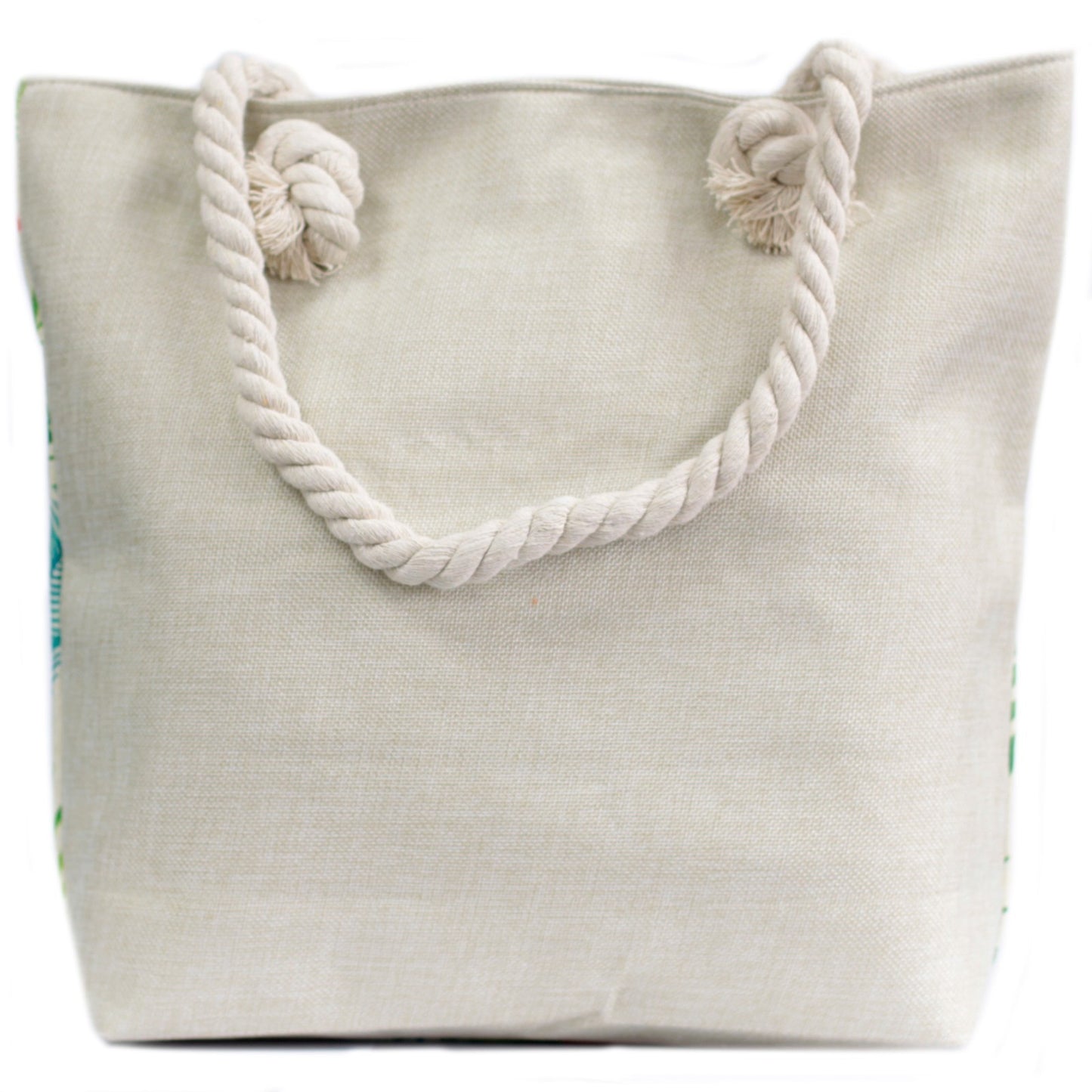 Sac cabas avec anse en corde - ananas tropicaux
