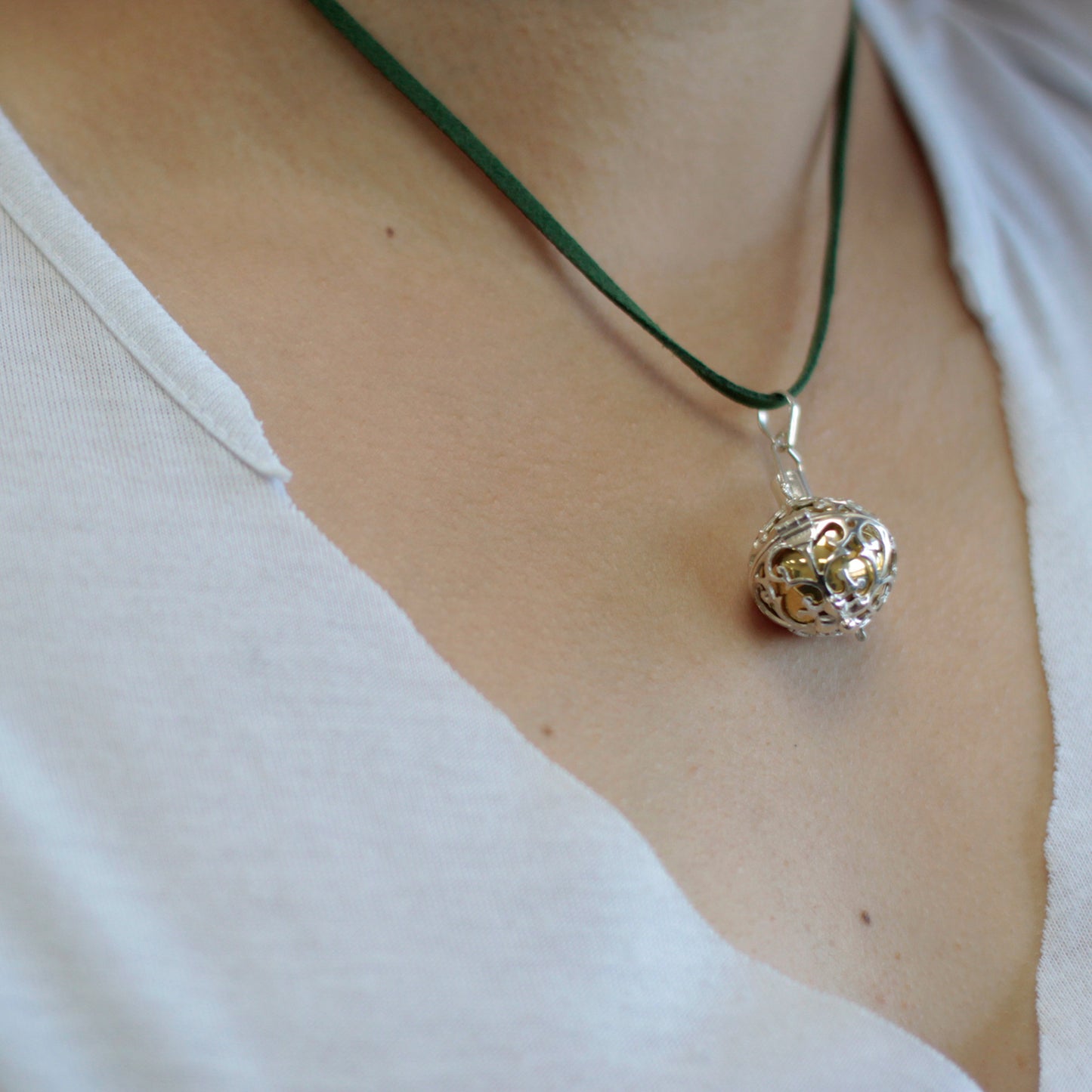 Cloche d'ange en argent - Guérison - 23 mm
