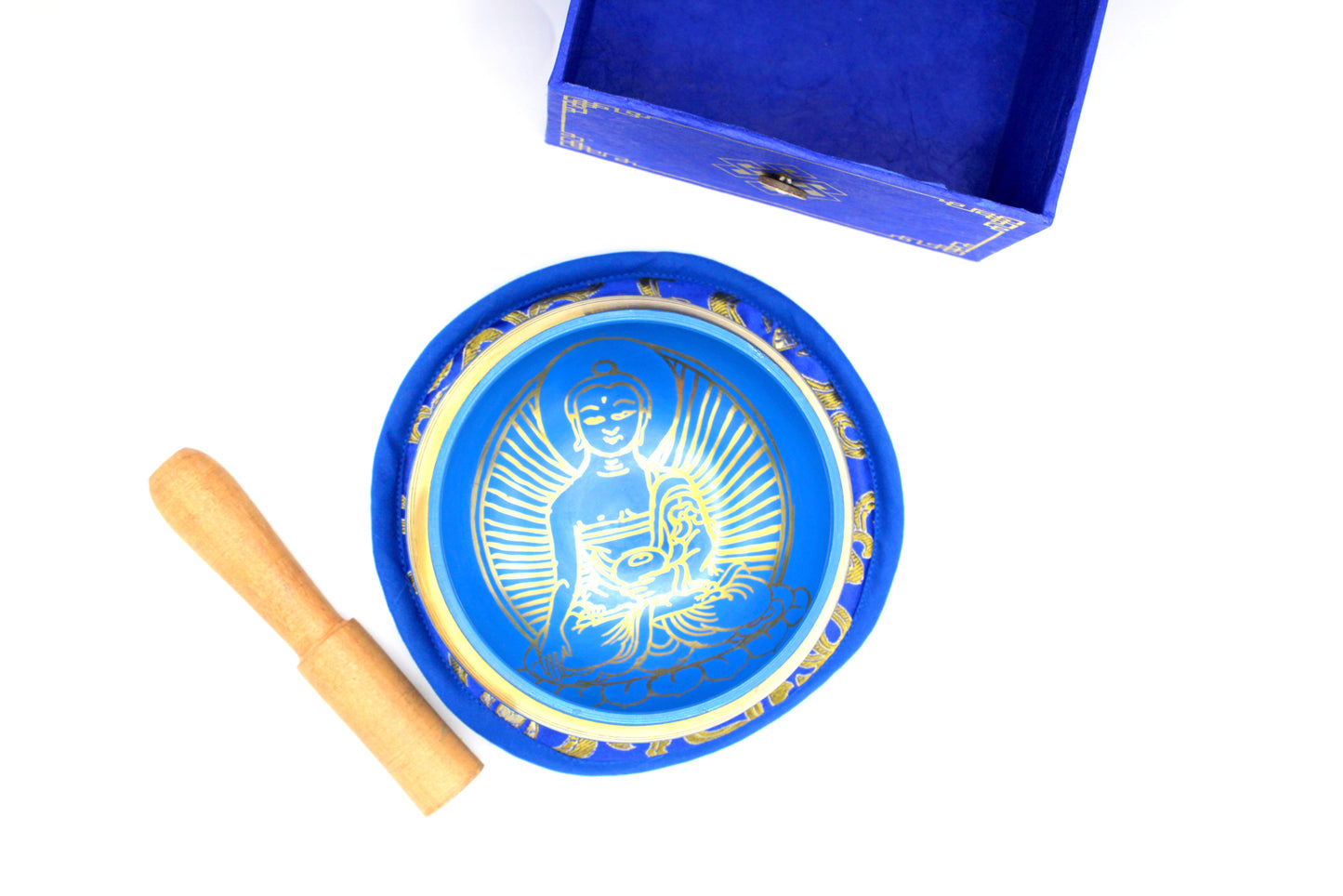 Ensemble de bols chantants tibétains - Bouddha de la Médecine 10 cm (min 500 g)