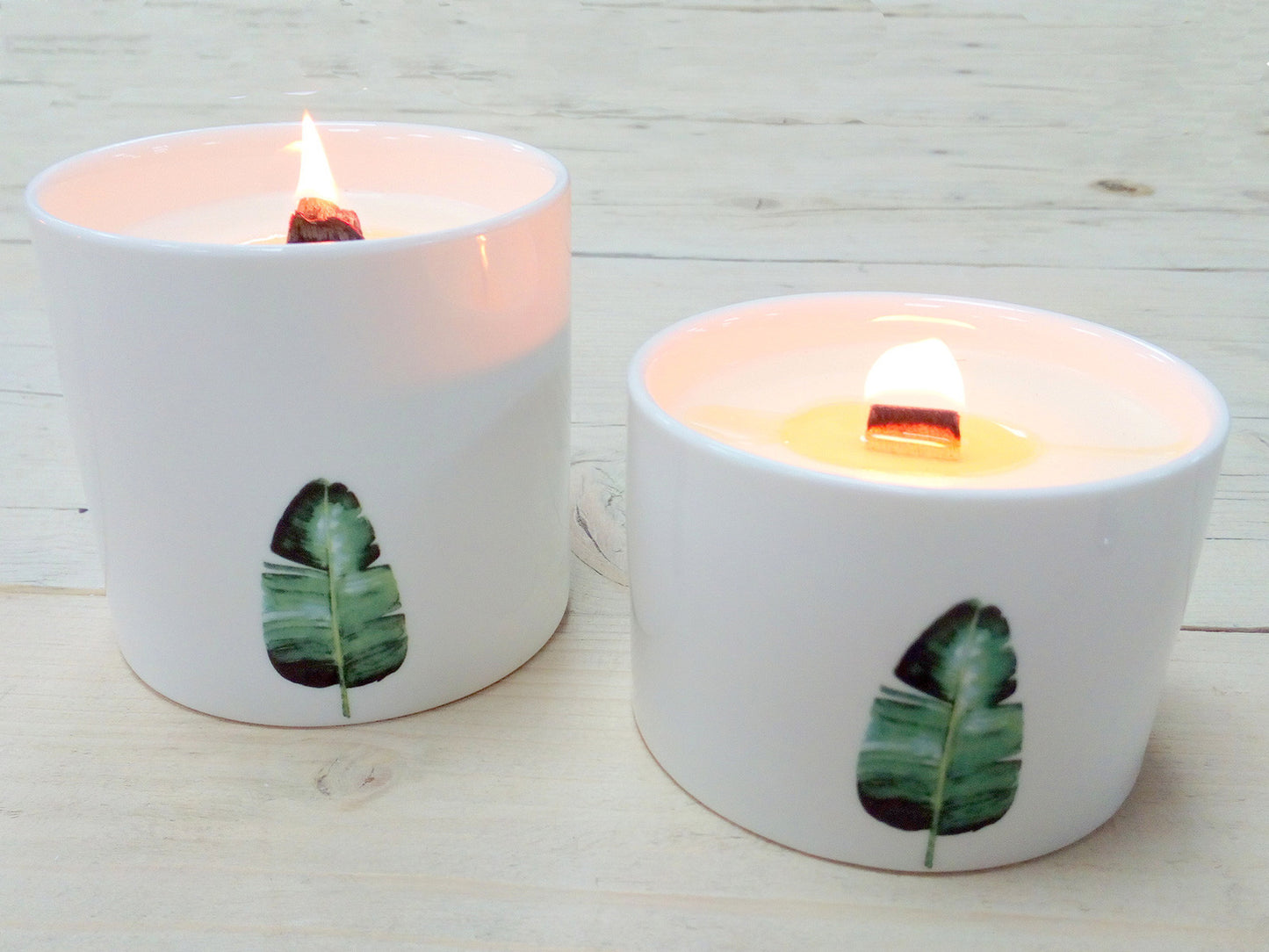 1 grande bougie botanique - Jasmin sauvage