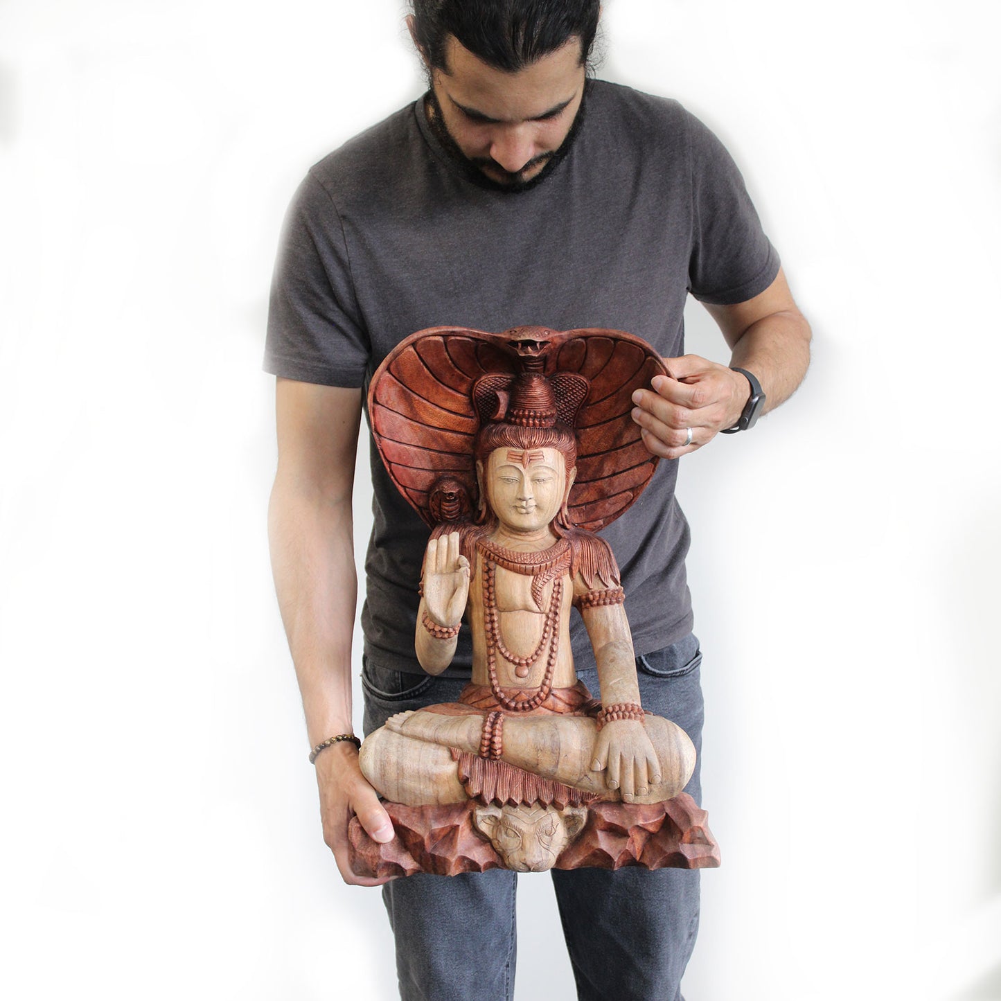 Shiva avec Cobra - 50 cm