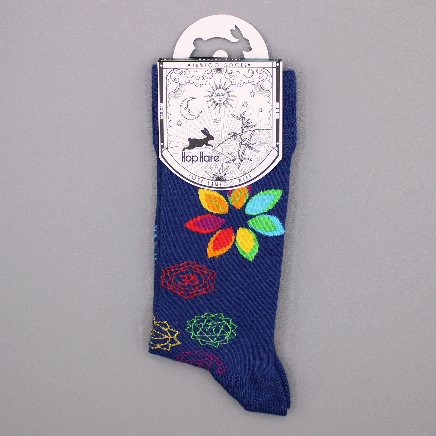 Chaussettes Hop Hare (41-46) - Chakra arc-en-ciel