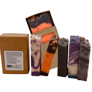 Savon à l'huile d'olive pure cannelle et orange en boîte individuelle - 100 g