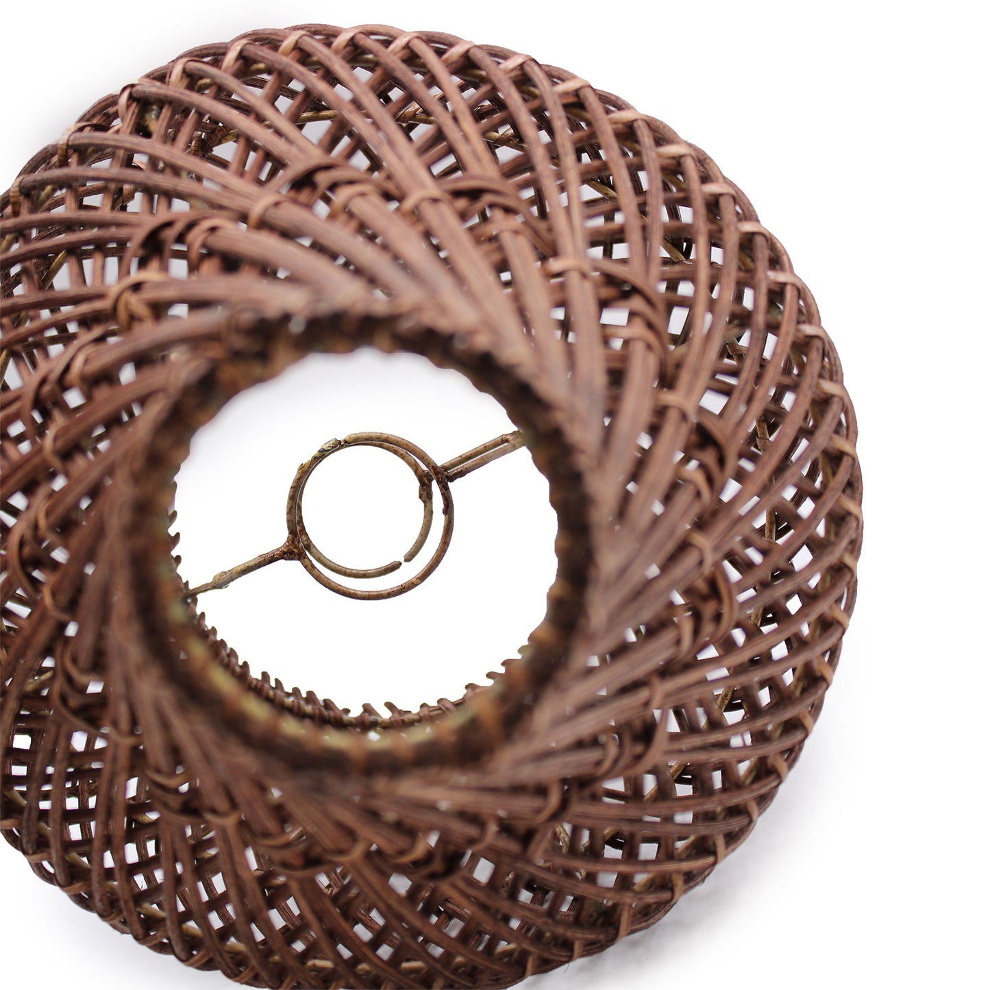 Lampe de table en rotin - Marron foncé