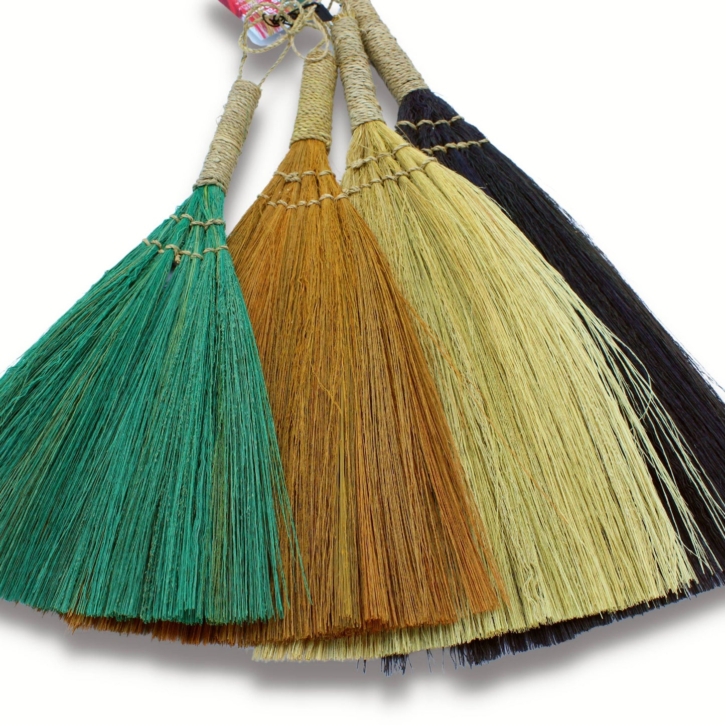 Ensemble 4 - Balai éventail Pampas - Couleurs et tailles variées