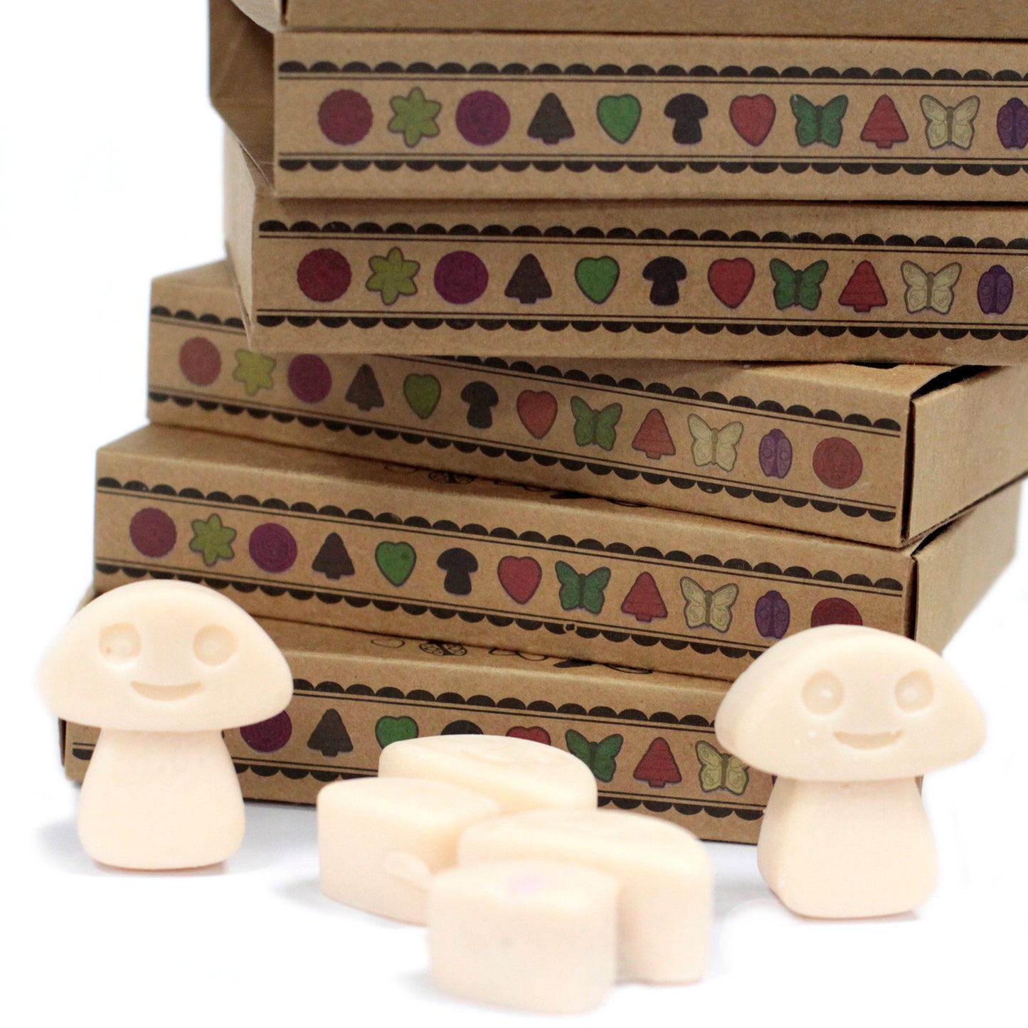 Coffret de 6 fondants à la cire de soja - Noix de muscade et vanille