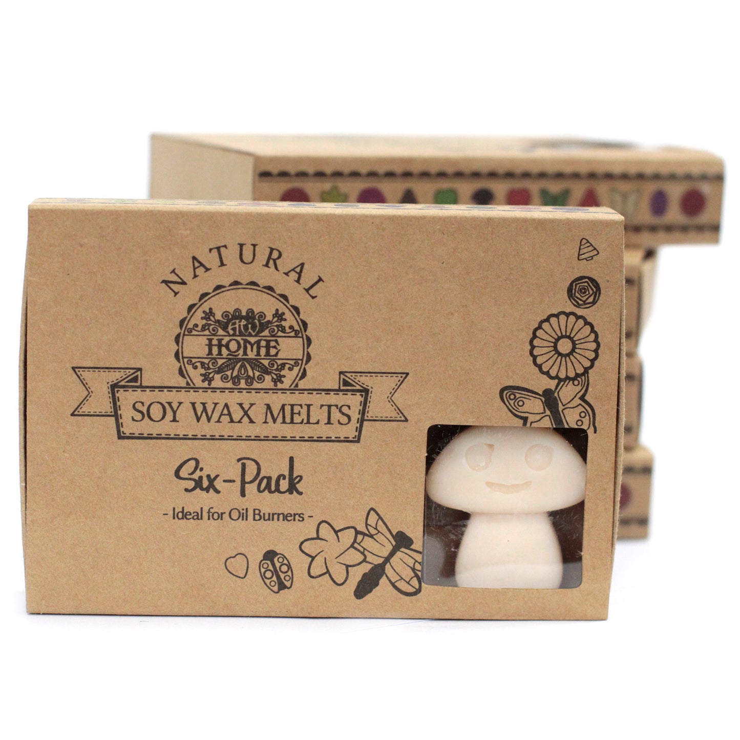 Coffret de 6 fondants à la cire de soja - Noix de muscade et vanille