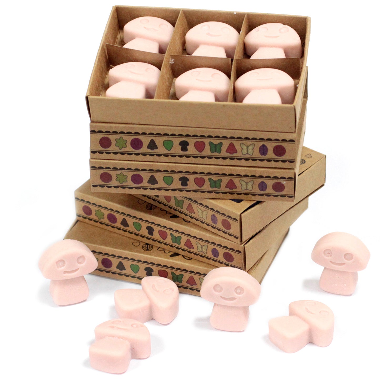 Coffret de 6 cires de soja - Gingembre