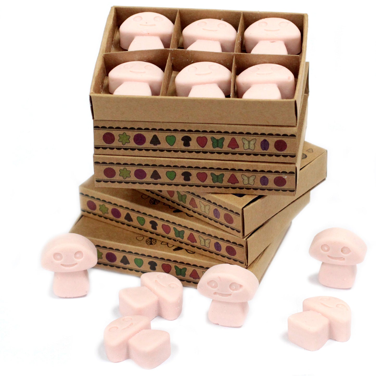 Coffret de 6 fondants à la cire de soja - Bois de santal