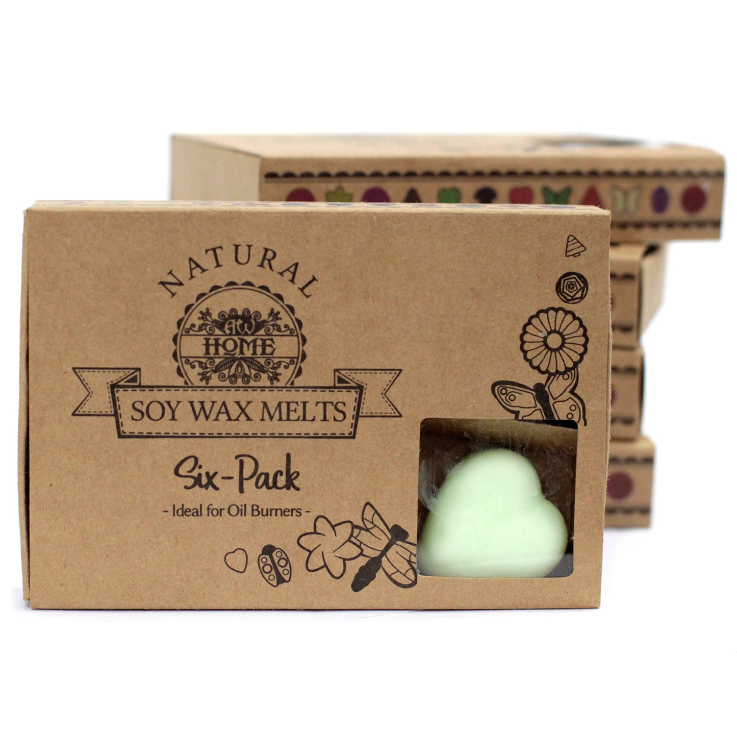 Coffret de 6 fondants à la cire de soja - Menthe et menthol