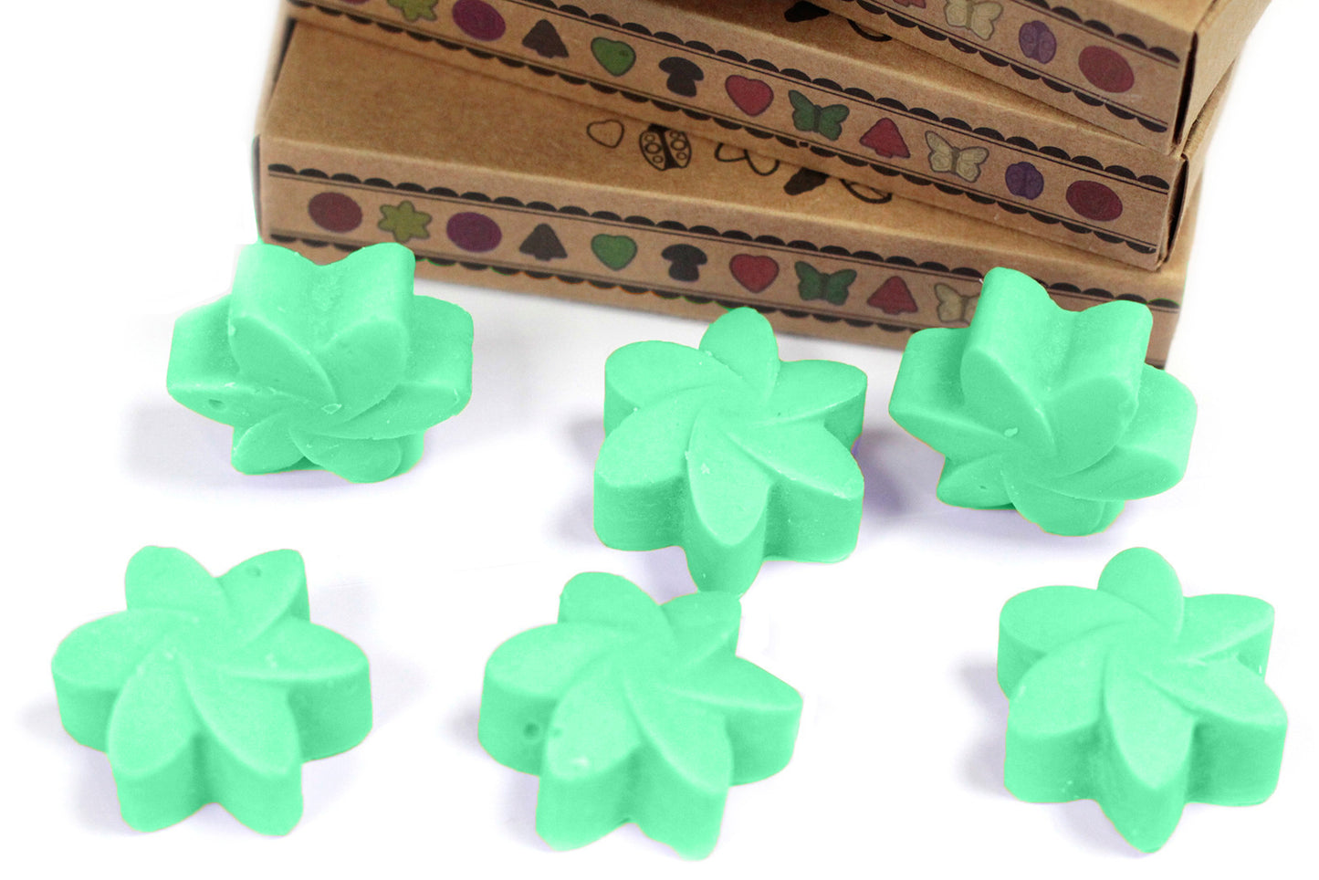 Coffret de 6 crayons à la cire de soja - Hidden Garden