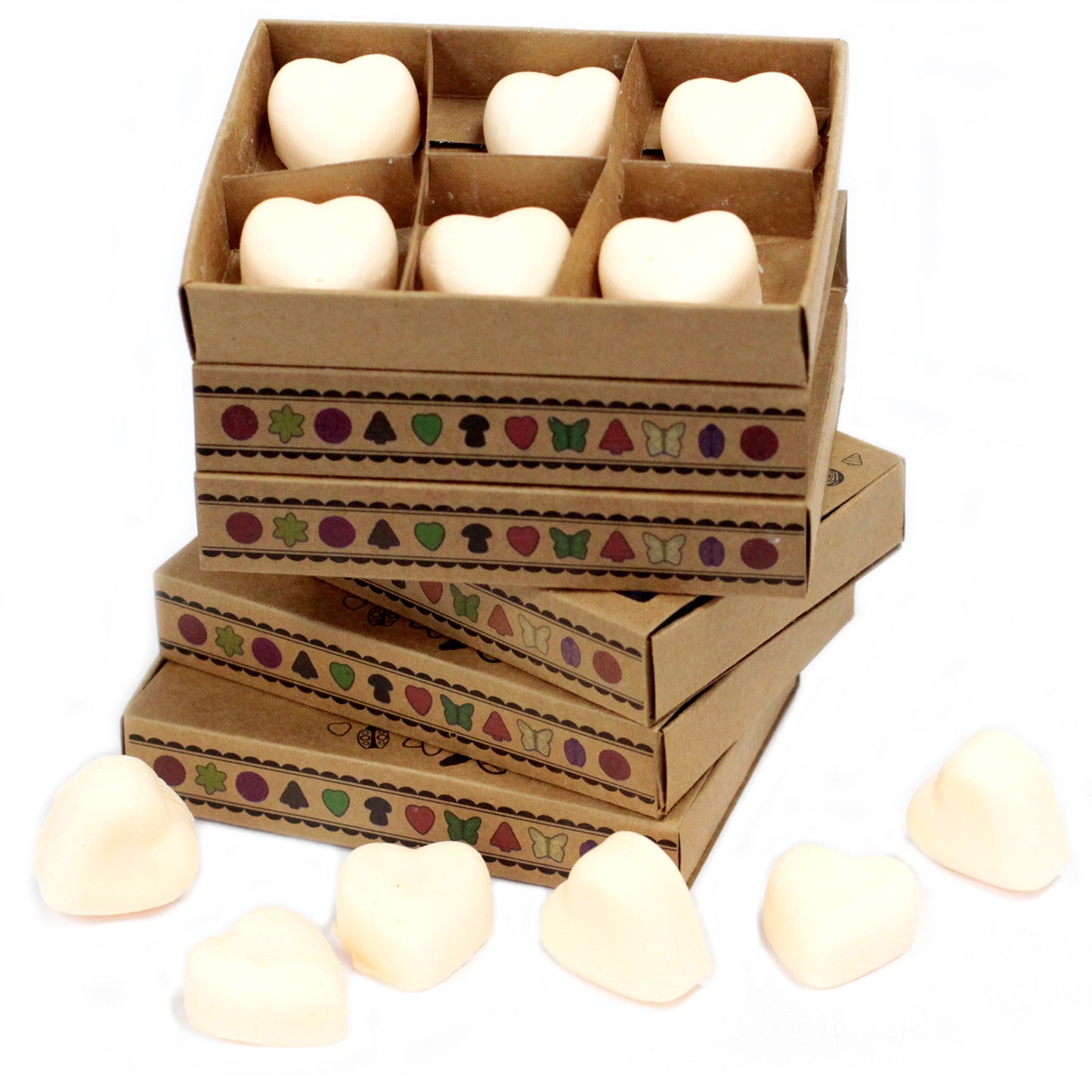 Coffret de 6 fondants à la cire de soja - Cannelle et orange