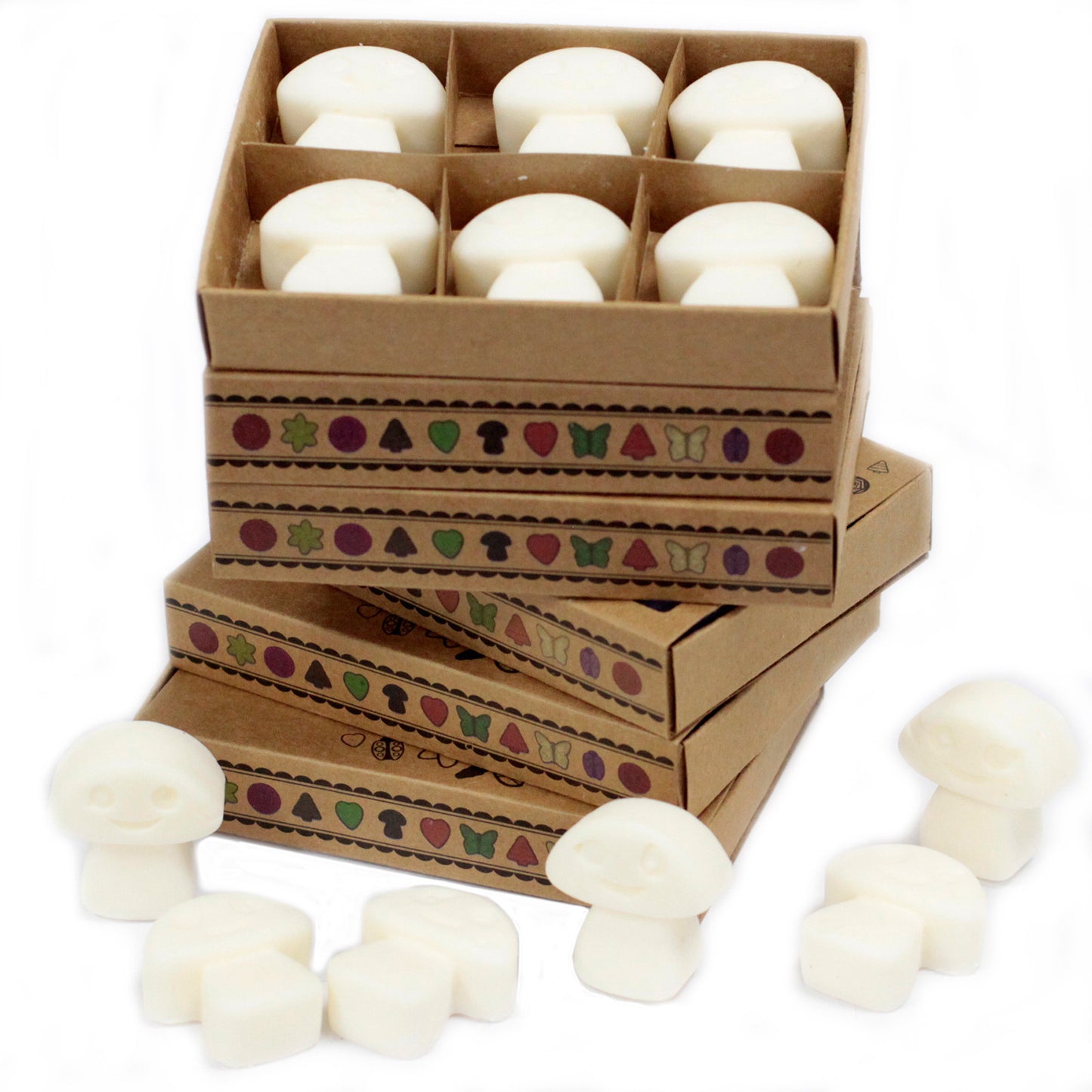 Coffret de 6 fondants à la cire de soja - Musc blanc