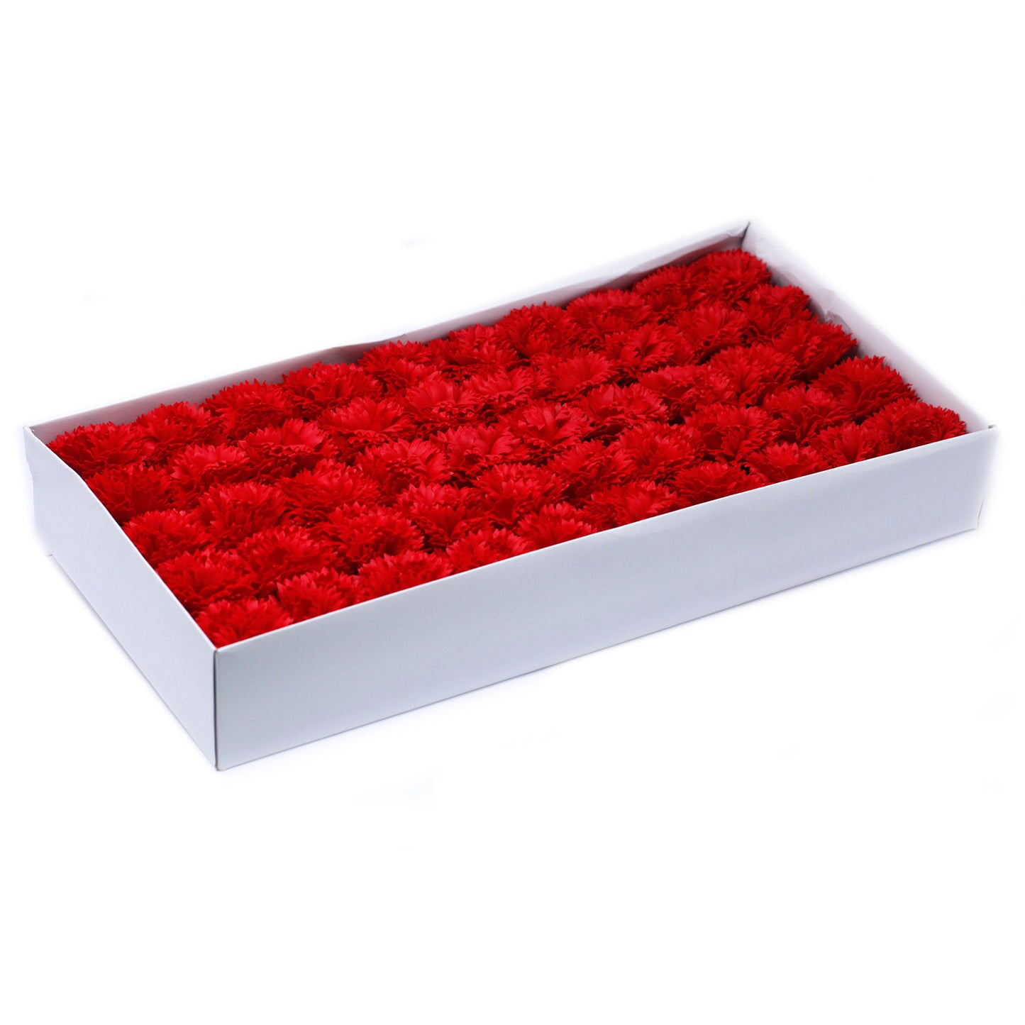 Fleurs de savon artisanales - Œillets - Rouge