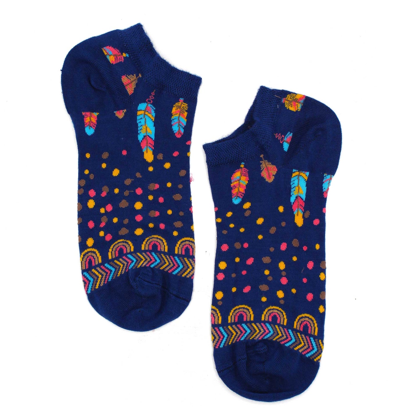 Chaussettes basses en bambou Hop Hare S/M (36-40) - Plumes indiennes