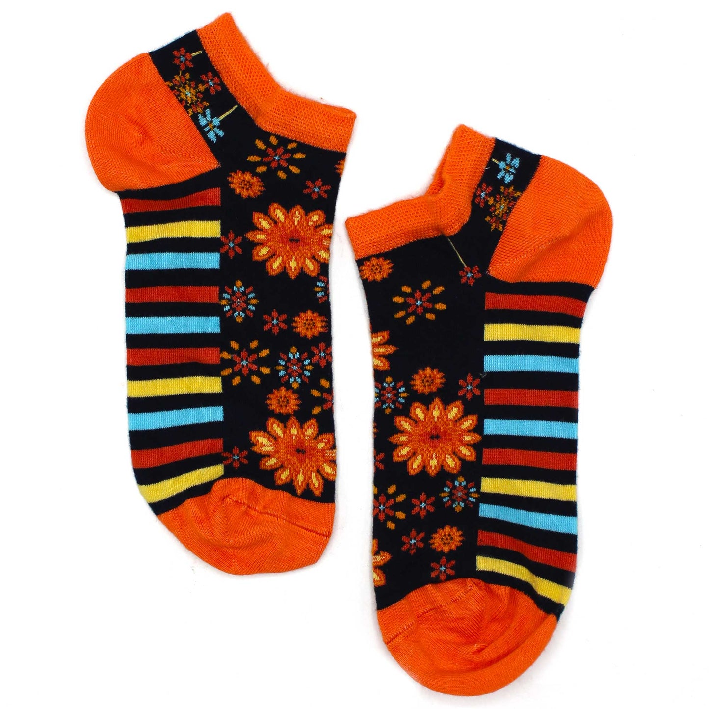 Chaussettes basses en bambou Hop Hare M/L (41-46) - Fleurs Mandala