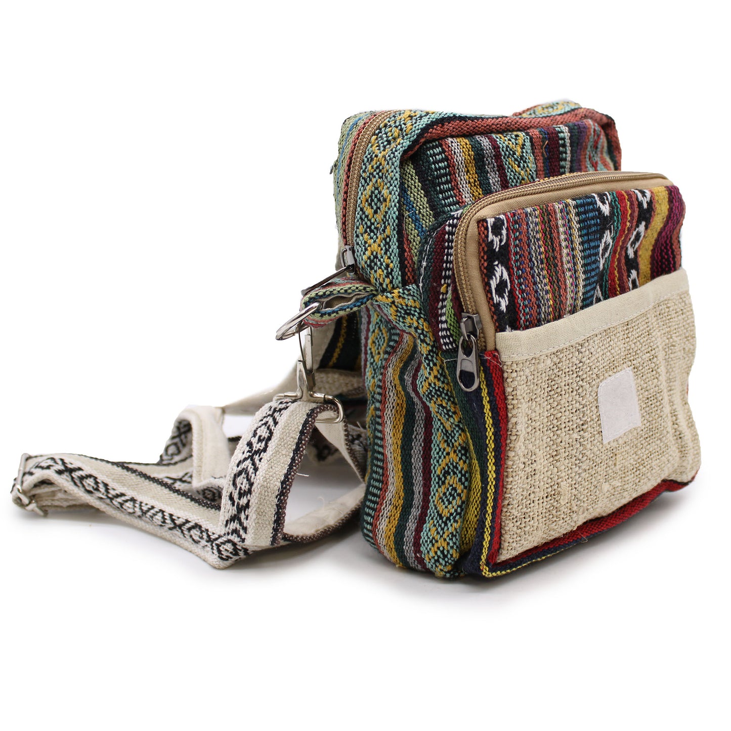 Sac de voyage en chanvre naturel et Jhari