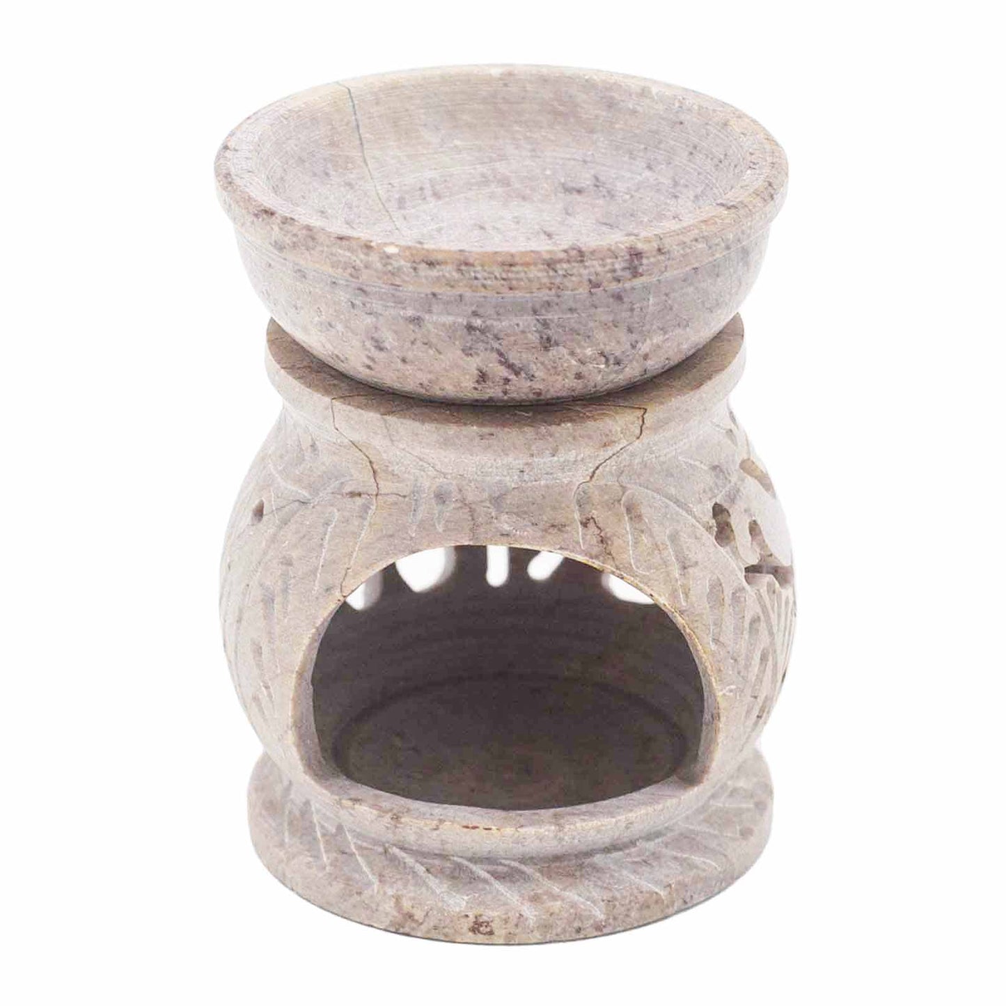 Petit brûle-parfum en stéatite 8 cm - Éléphant