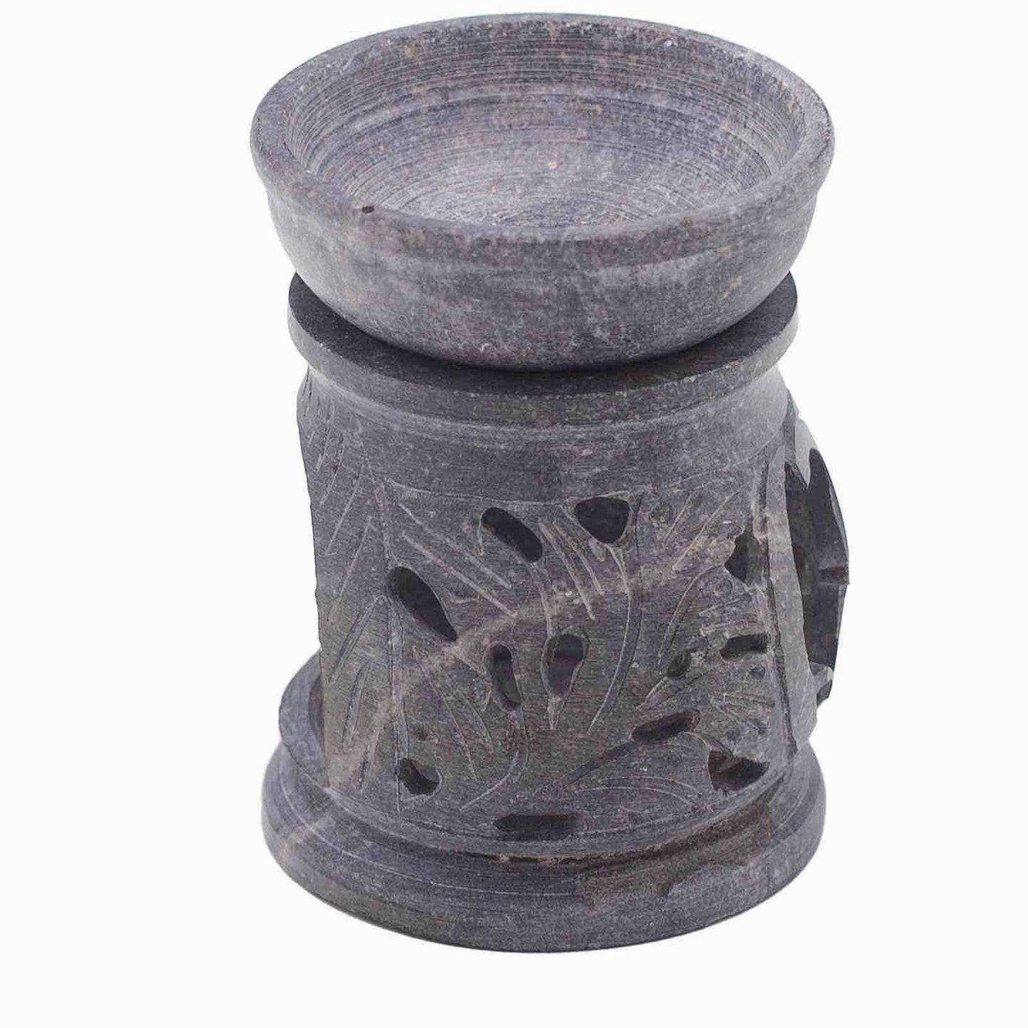 Petit brûle-parfum en stéatite 8 cm - Om