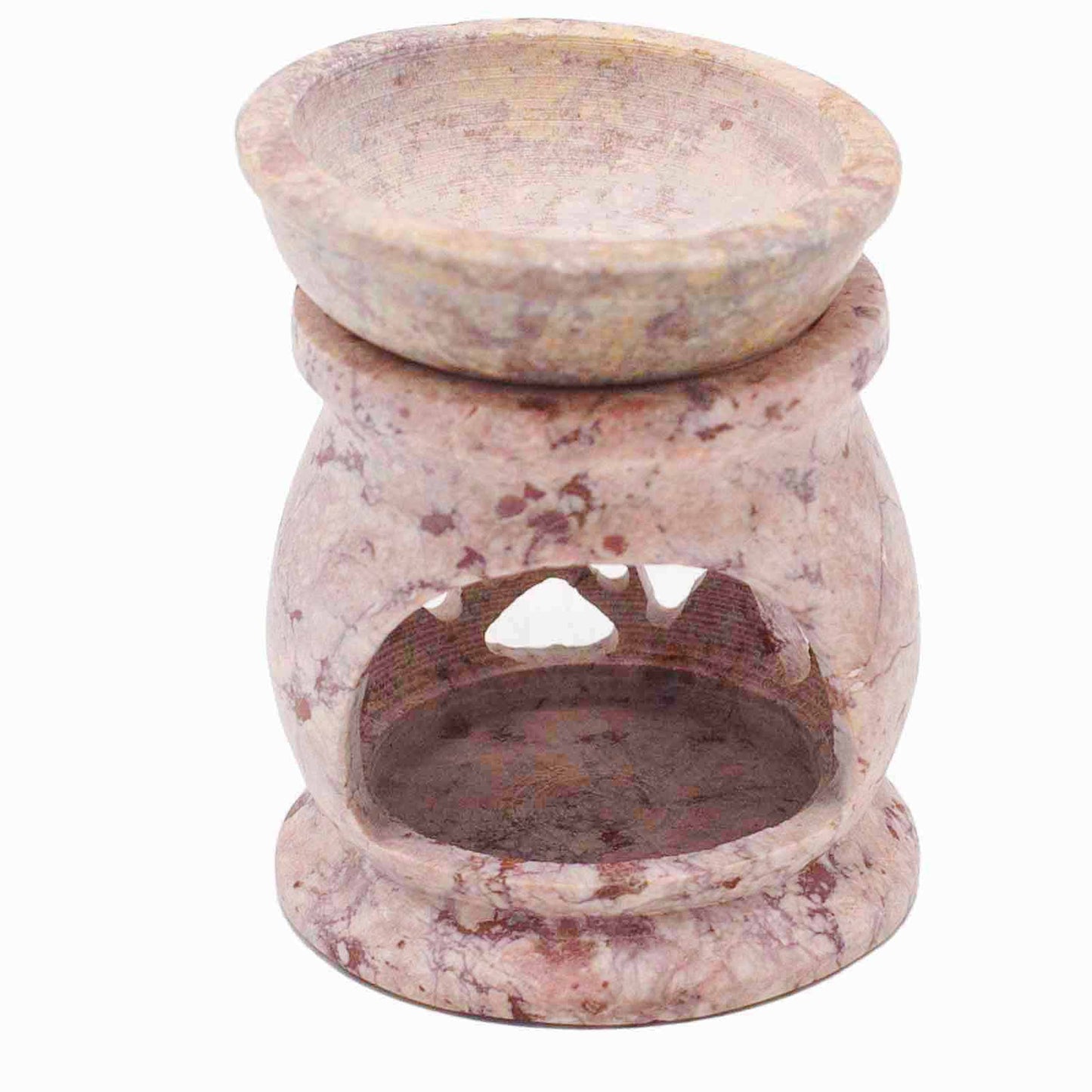 Petit brûle-parfum en pierre ollaire 8 cm - Pentagone Trois Lunes