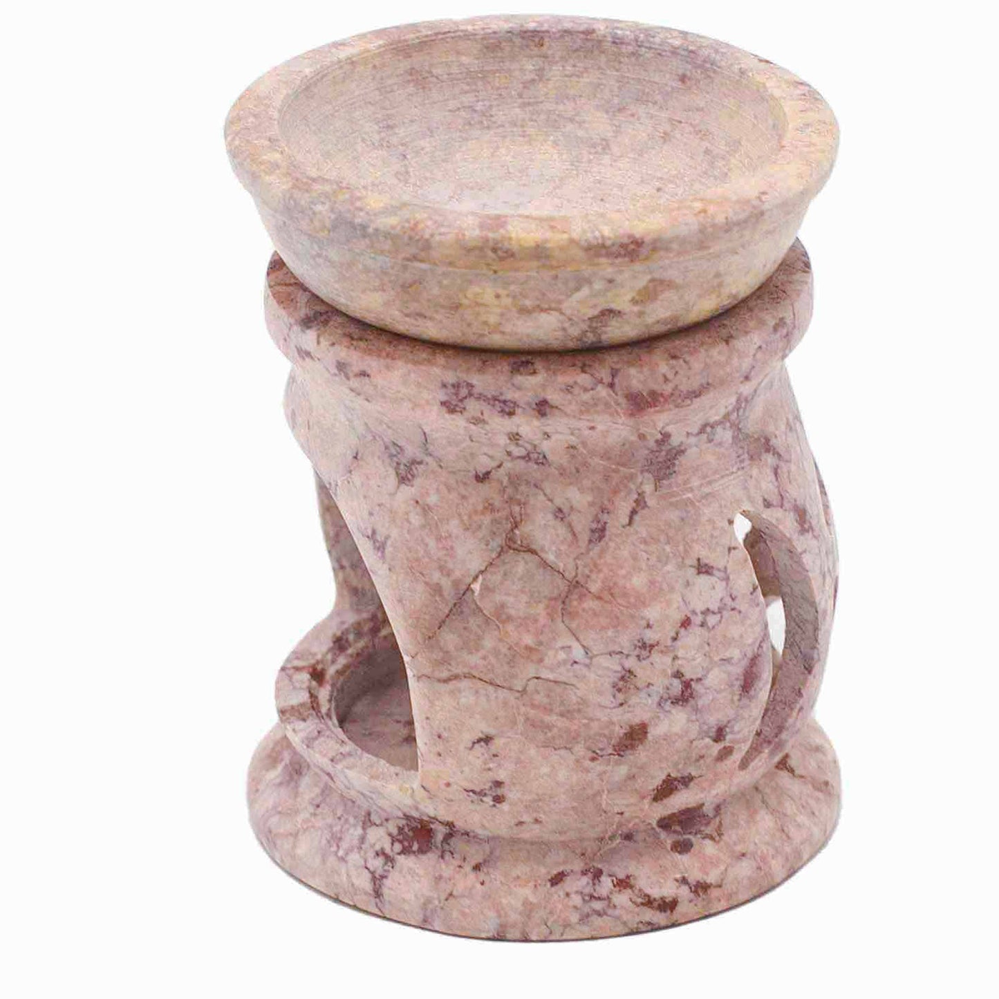 Petit brûle-parfum en pierre ollaire 8 cm - Pentagone Trois Lunes
