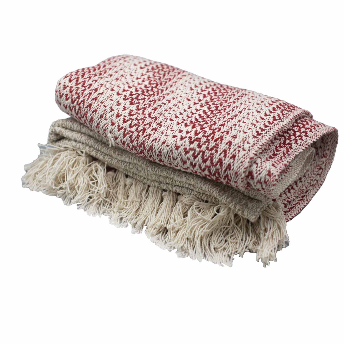 Couvertures Boho Comfort - 125x150cm - Rubis bicolore