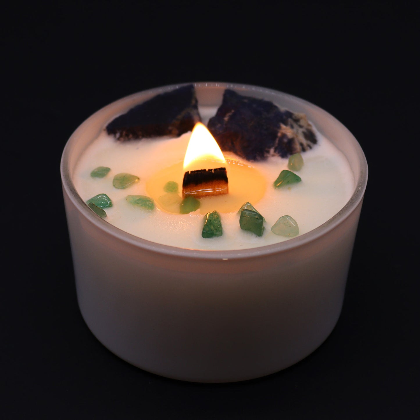 Bougies en cristal pour chakras - Chakra de la gorge