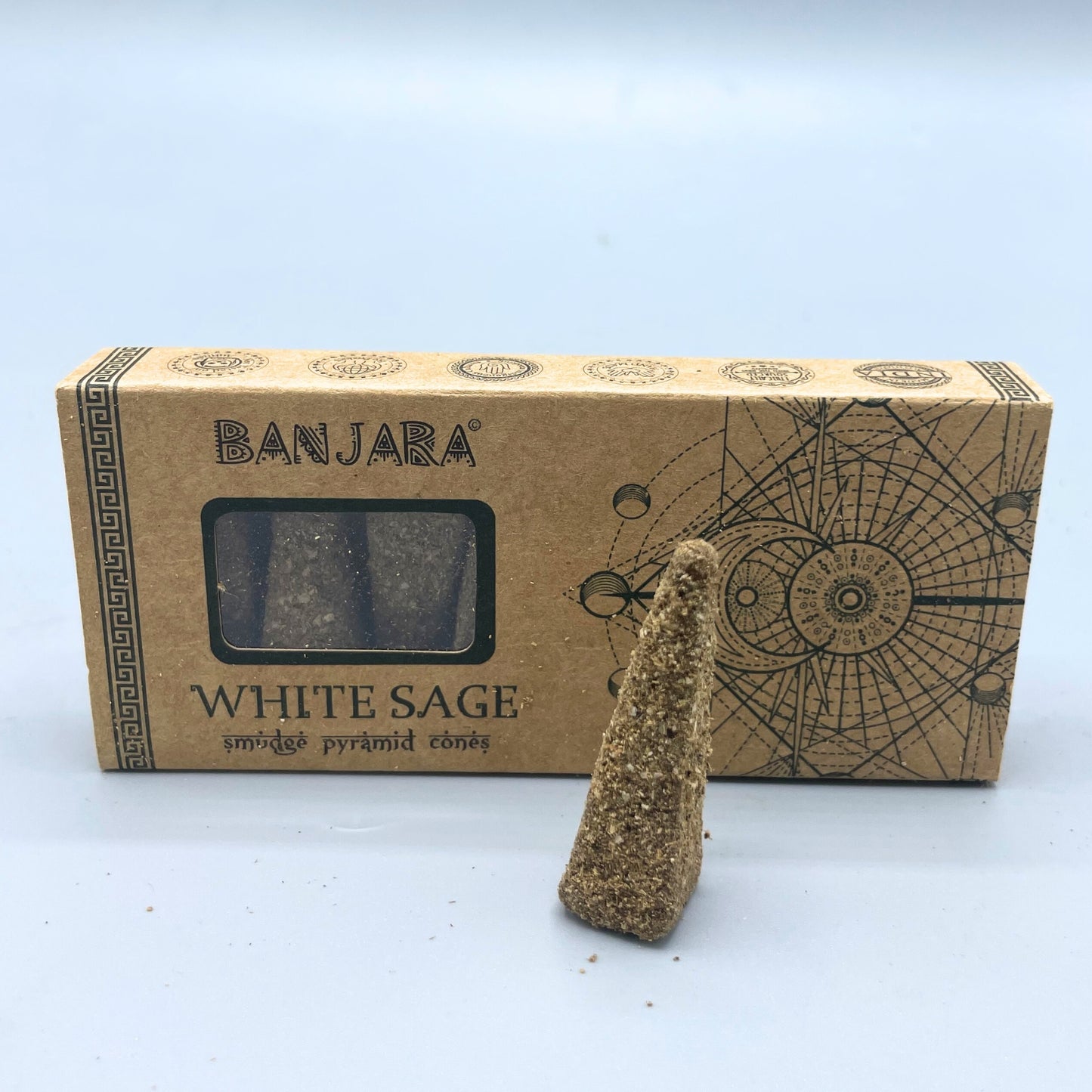 Cônes pyramidaux Banjara Smudge - Blé blanc