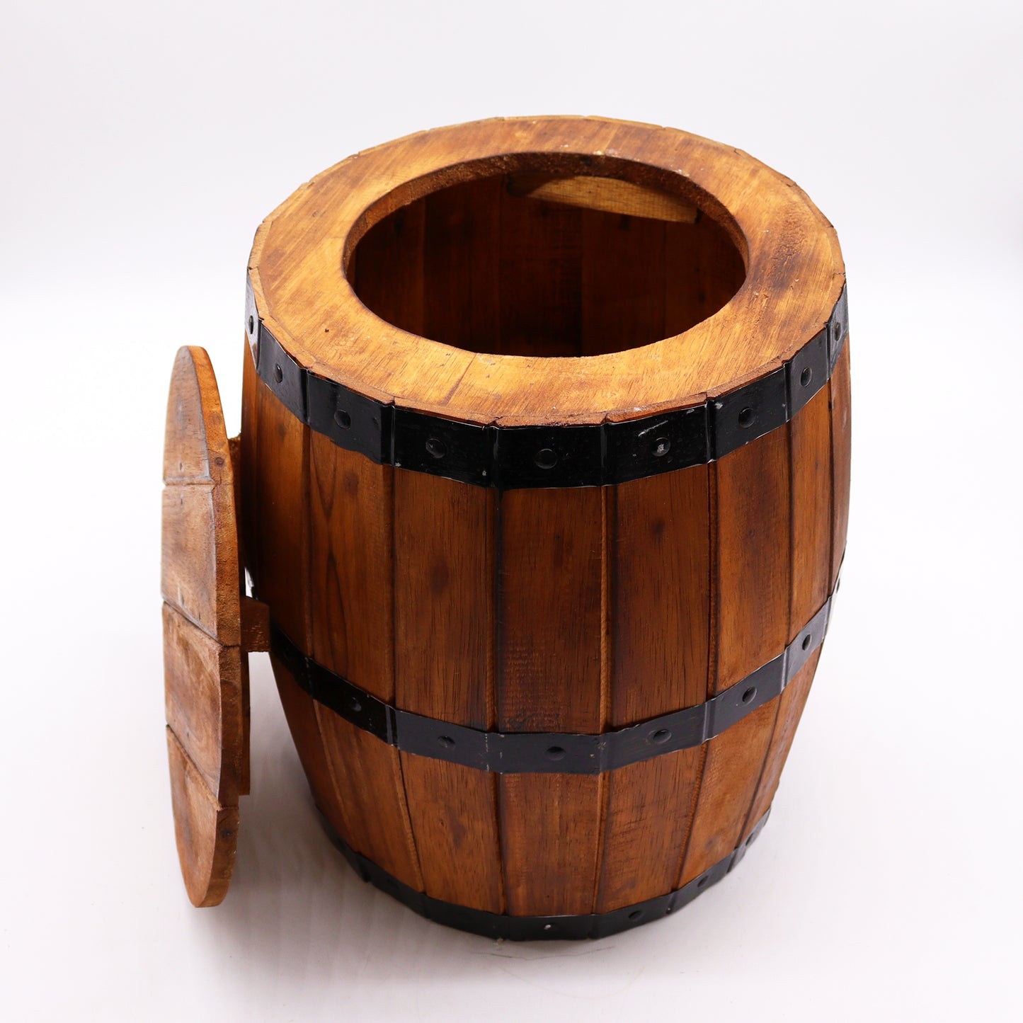 Tabouret - Table en tonneau de bière - Naturel