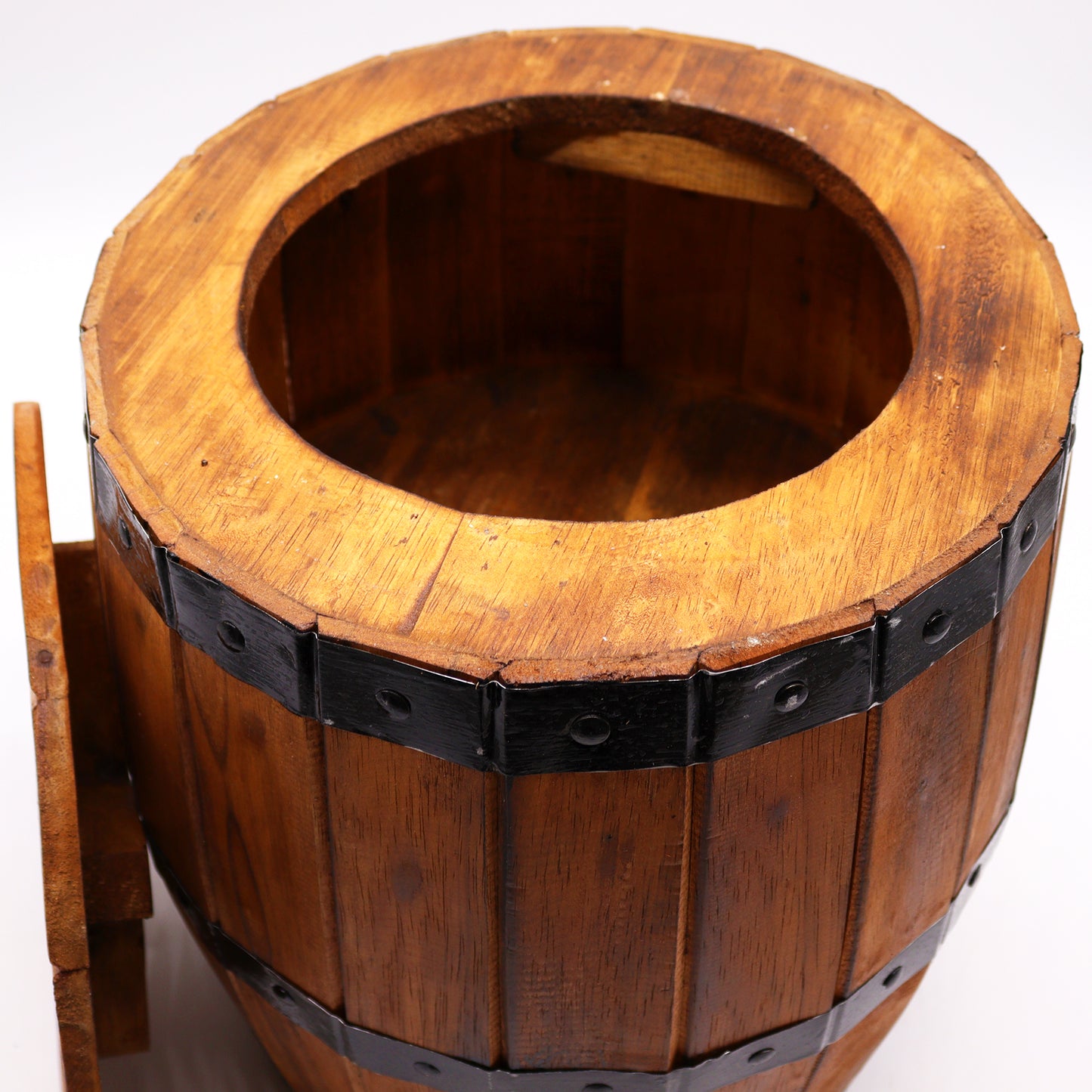 Tabouret - Table en tonneau de bière - Naturel