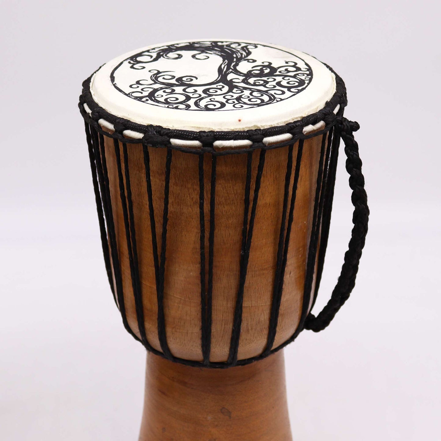 Djembé fait main avec table large - 40 cm