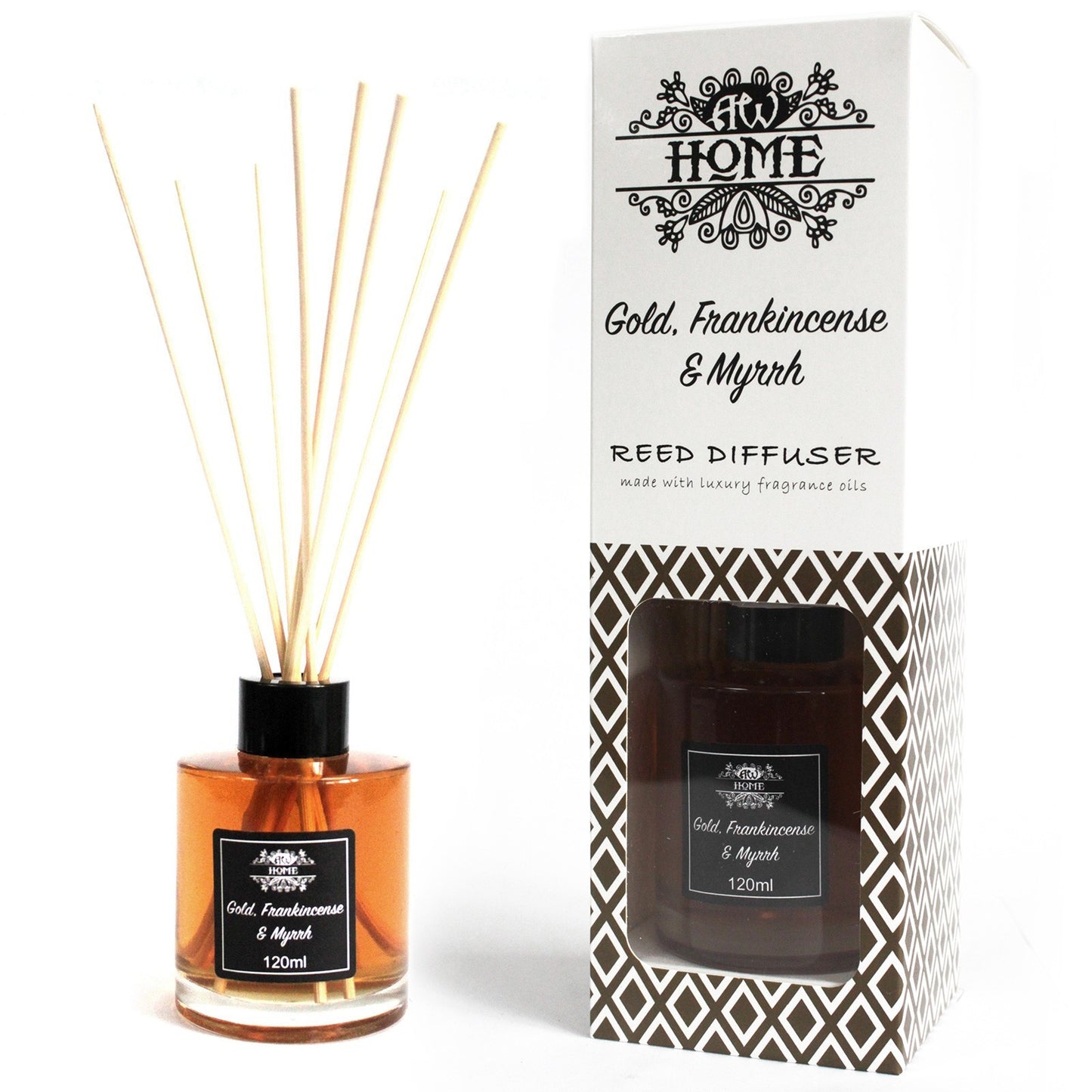 Diffuseur d'arômes 120 ml - Or, encens et myrrhe