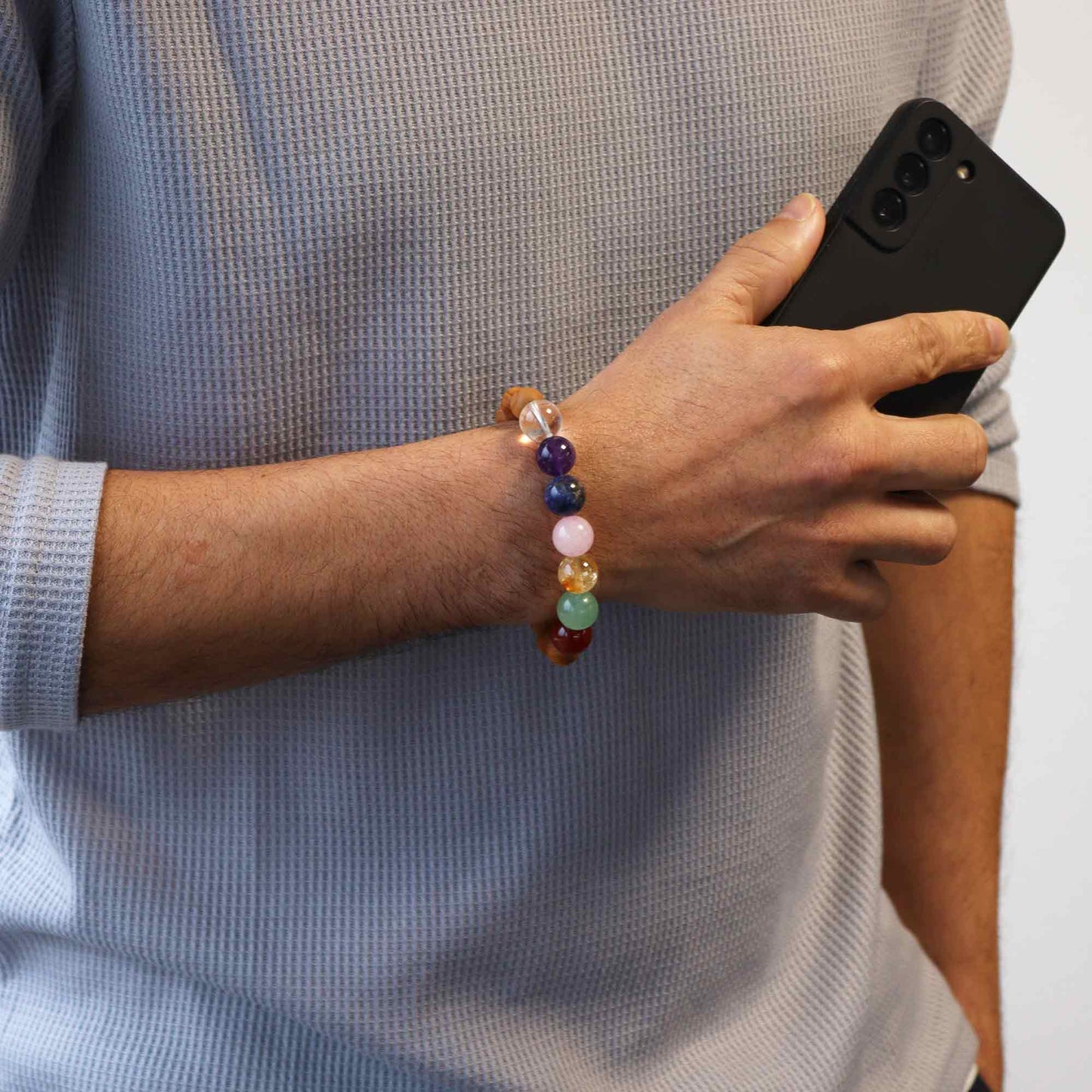 Bracelet en cèdre - 7 chakras