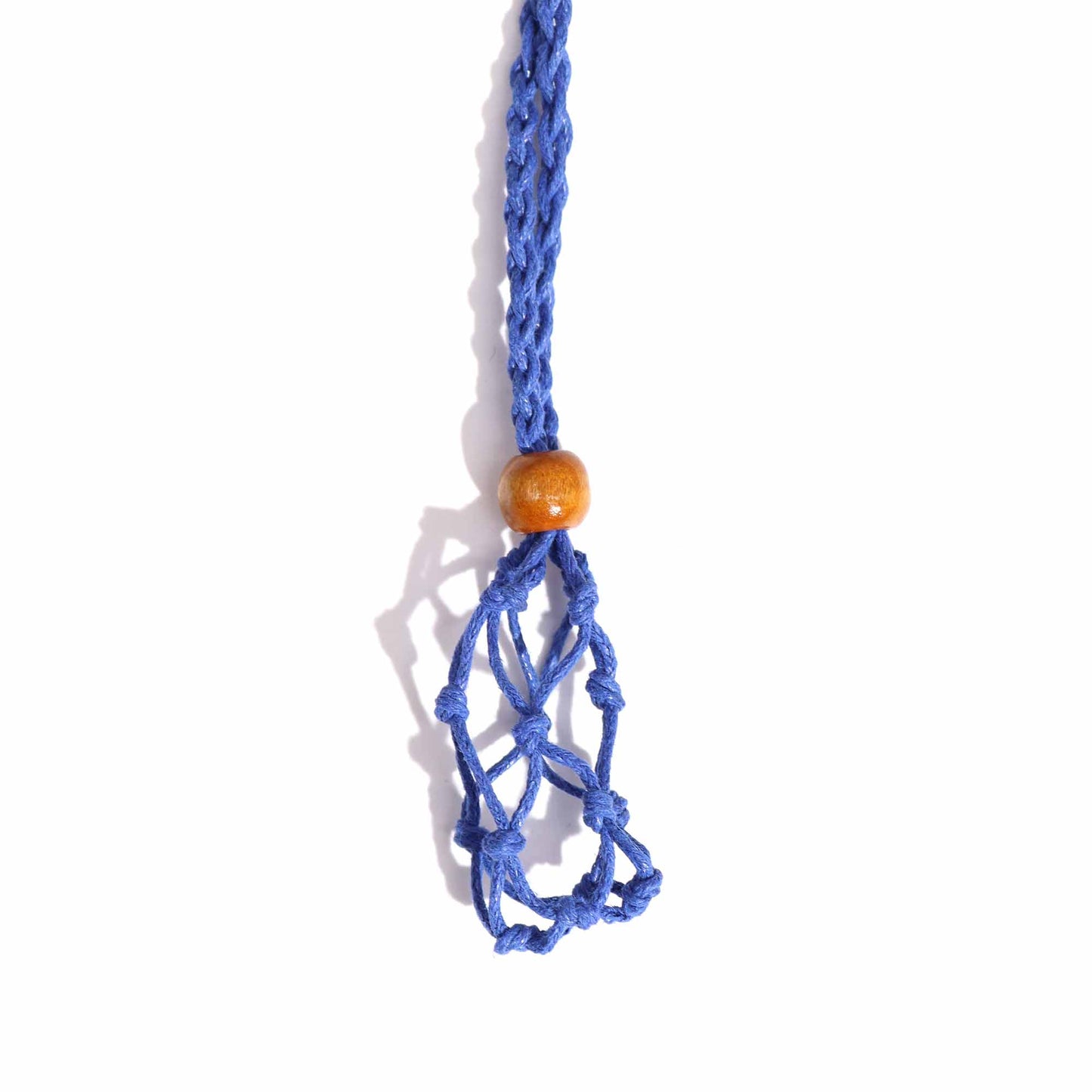 Collier en pierres précieuses cordons 45 cm - Bleu marine