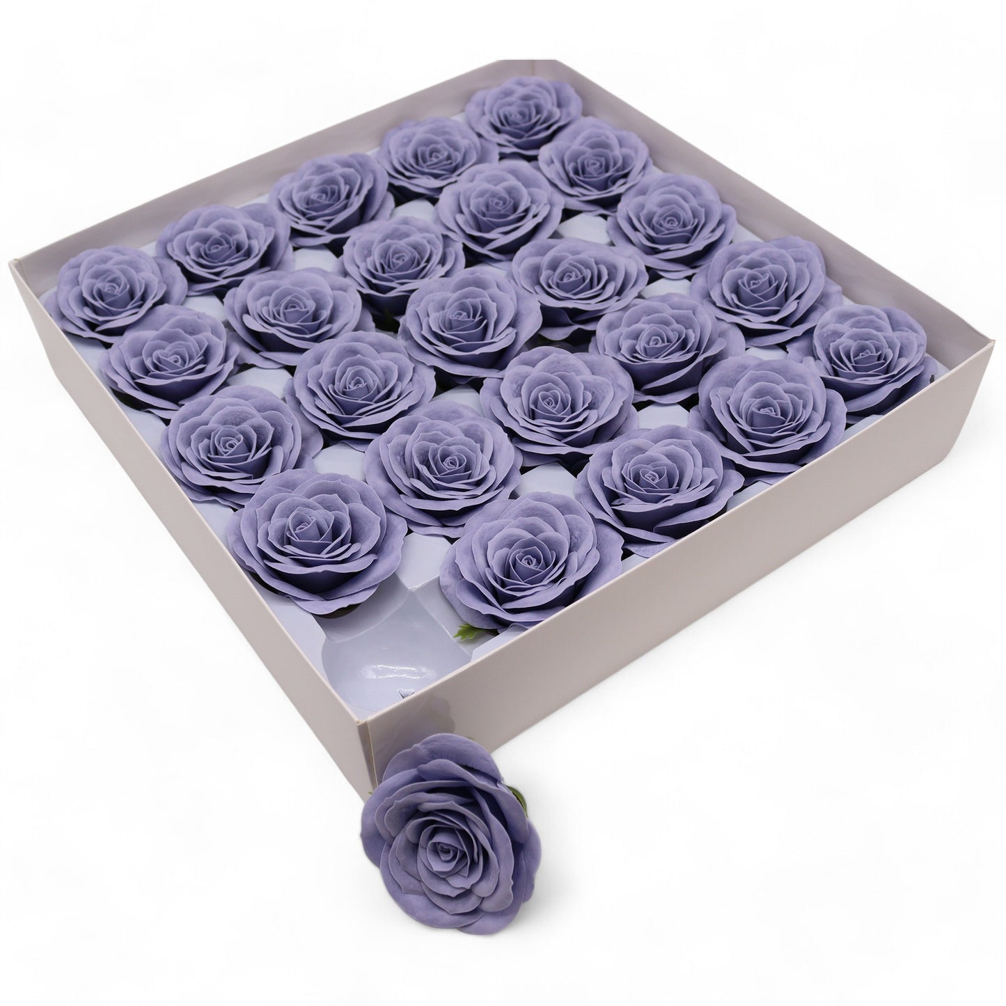 Fleur de savon artisanale - Rose vintage - Bleu