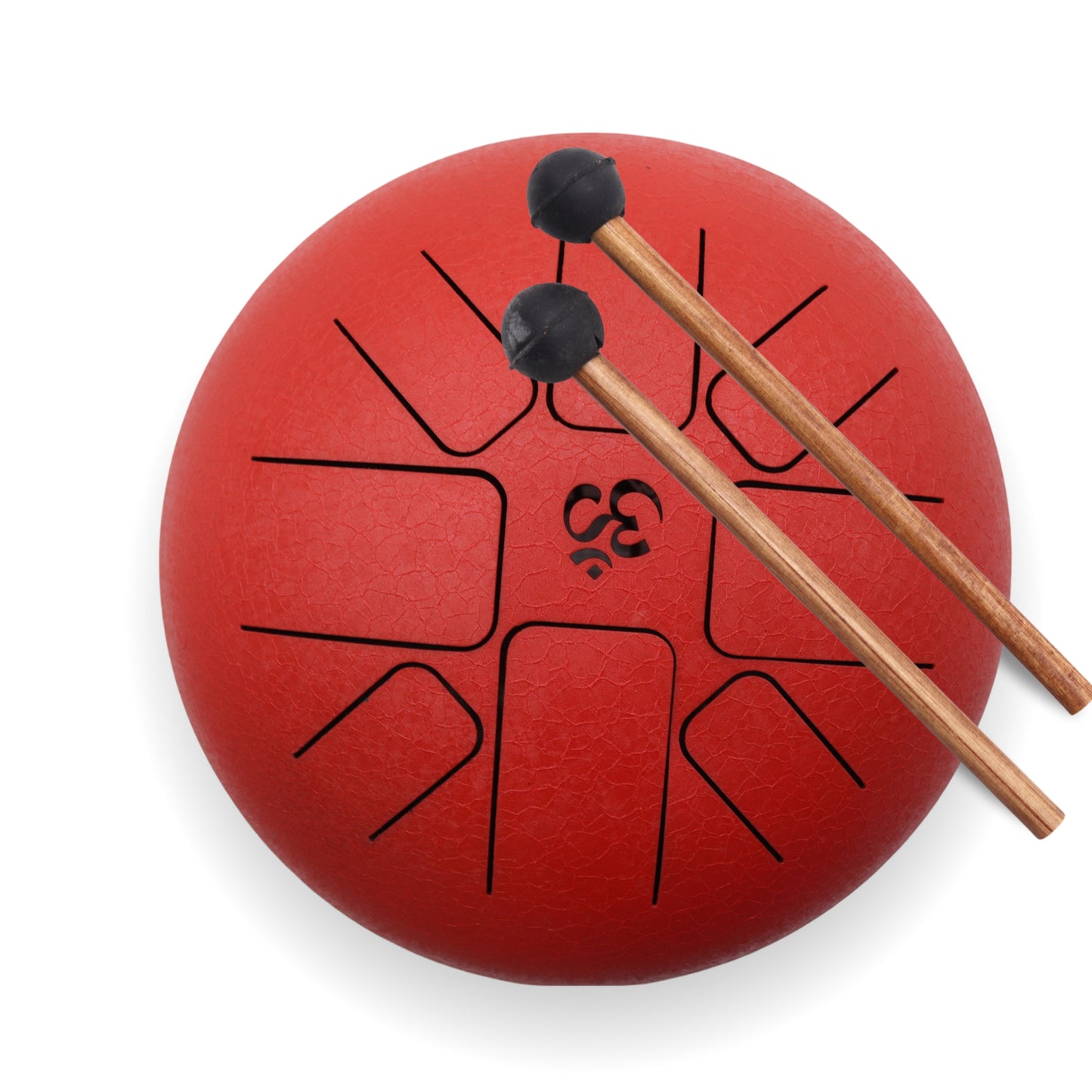 Tambour Hapi Om moyen rouge - 22x16cm
